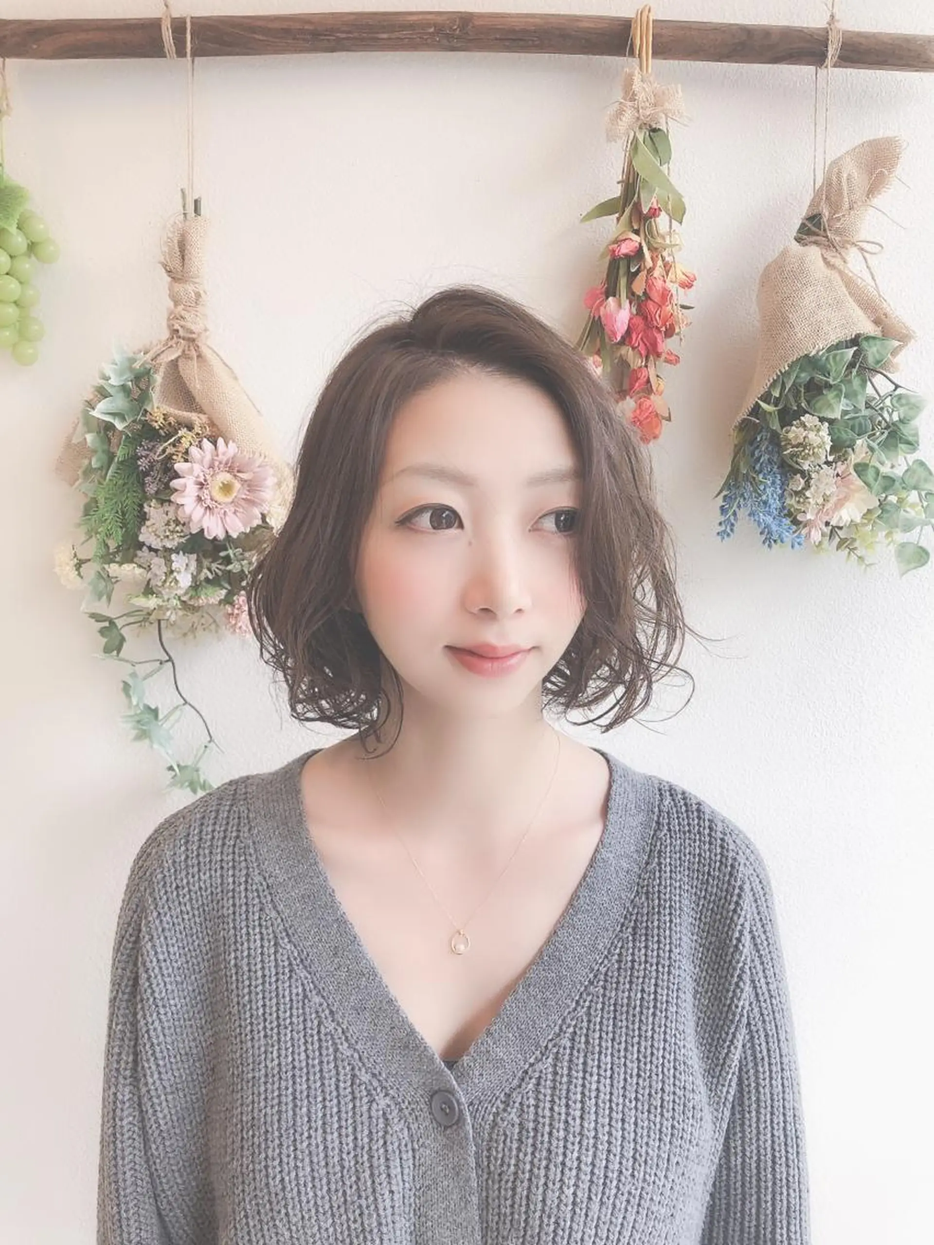 ショート パーマ 西 めぐみのヘアスタイル