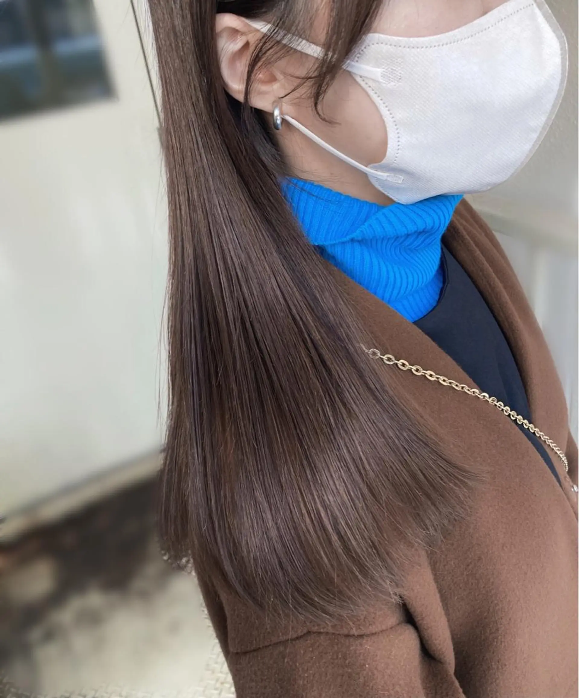 セミロング 髪質改善 roka ノゾミのヘアスタイル