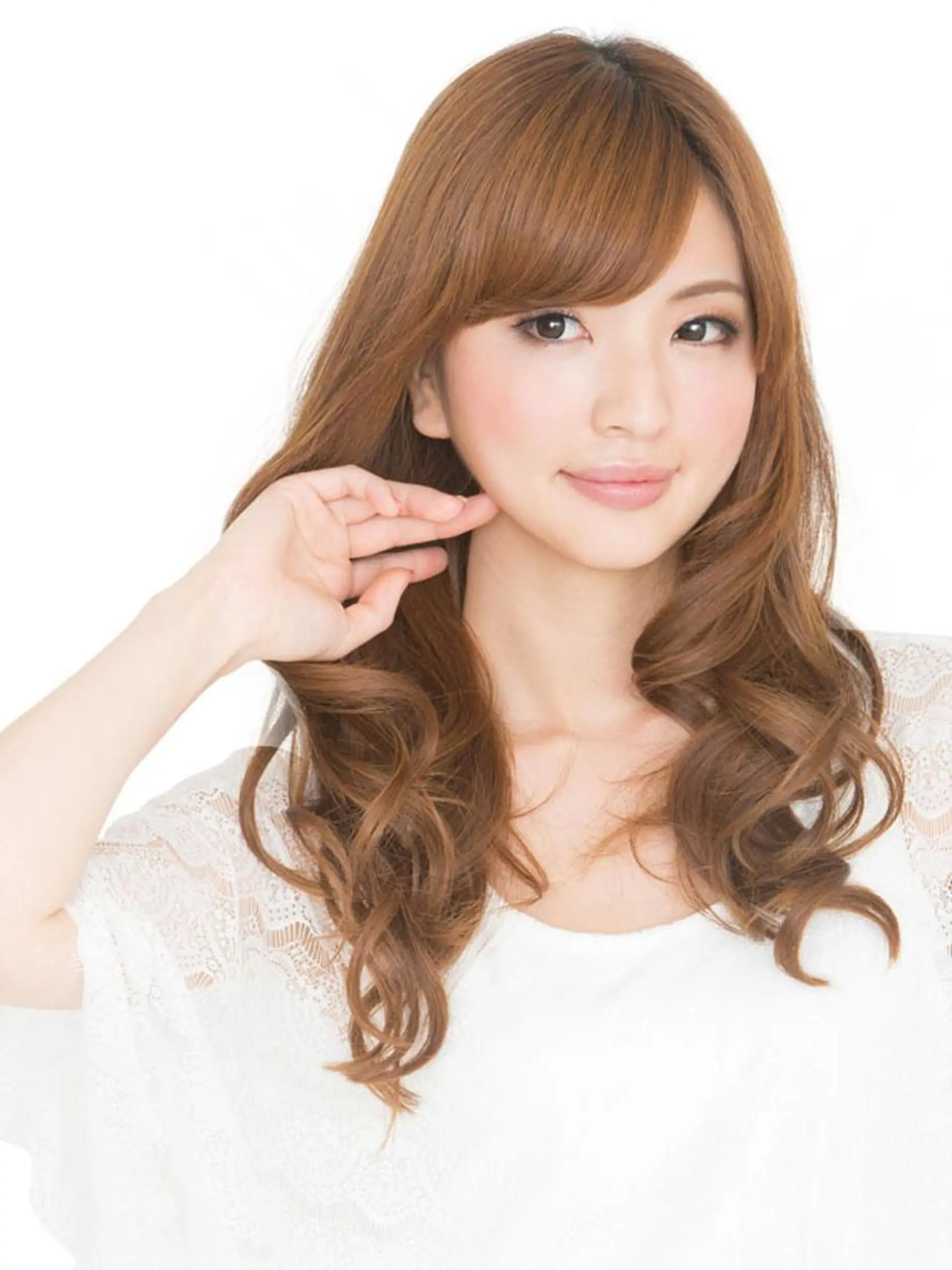 セミロング カラー パーマ セミロングパーマ ベージュカラー ハイトーンカラー デジタルパーマ カット ヘアカラー パーマ トリートメント Trip by NYNY（トリップ）のヘアスタイル