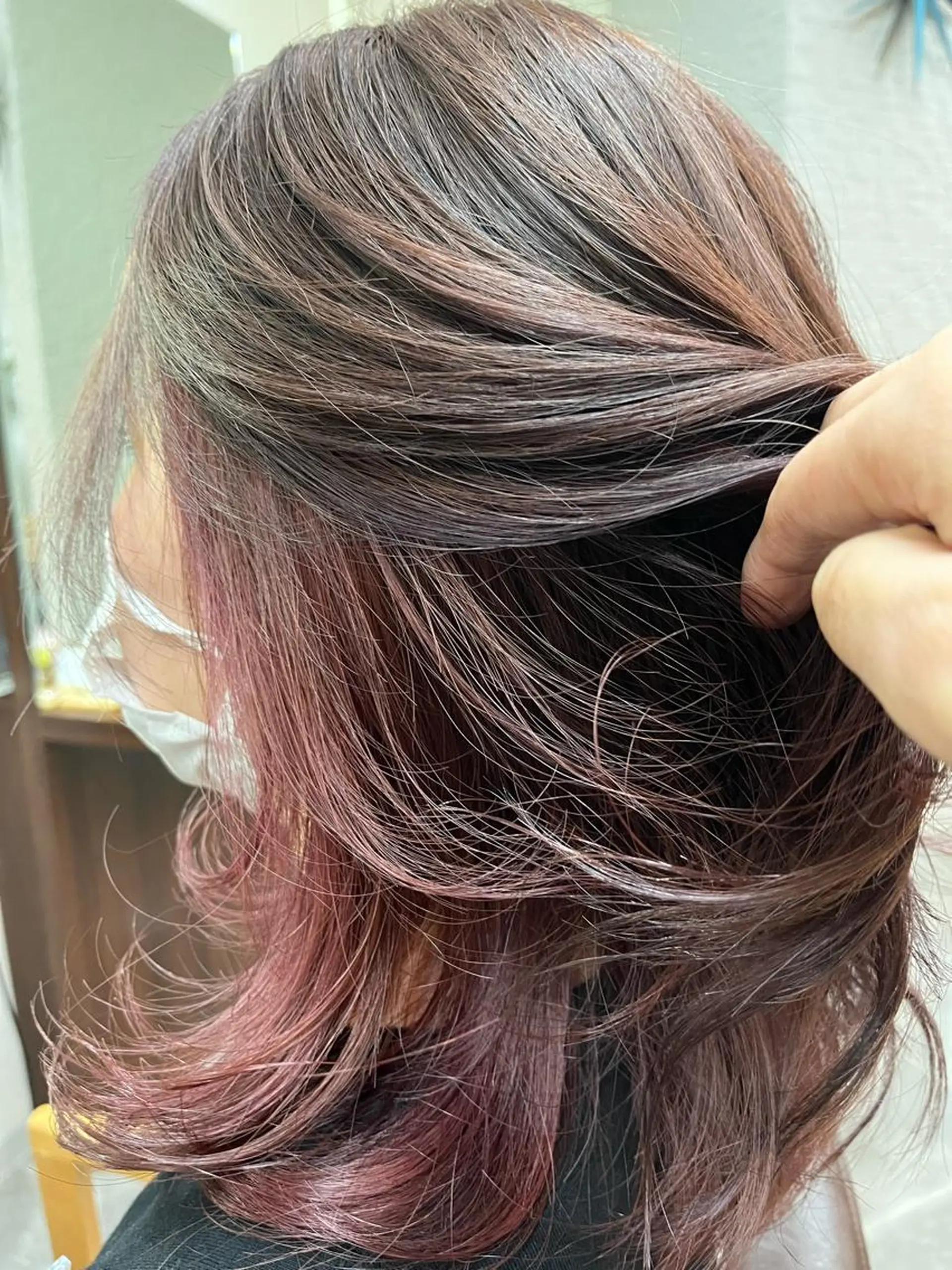 ミディアム カラー ヘアカラー 長内  大明のヘアスタイル