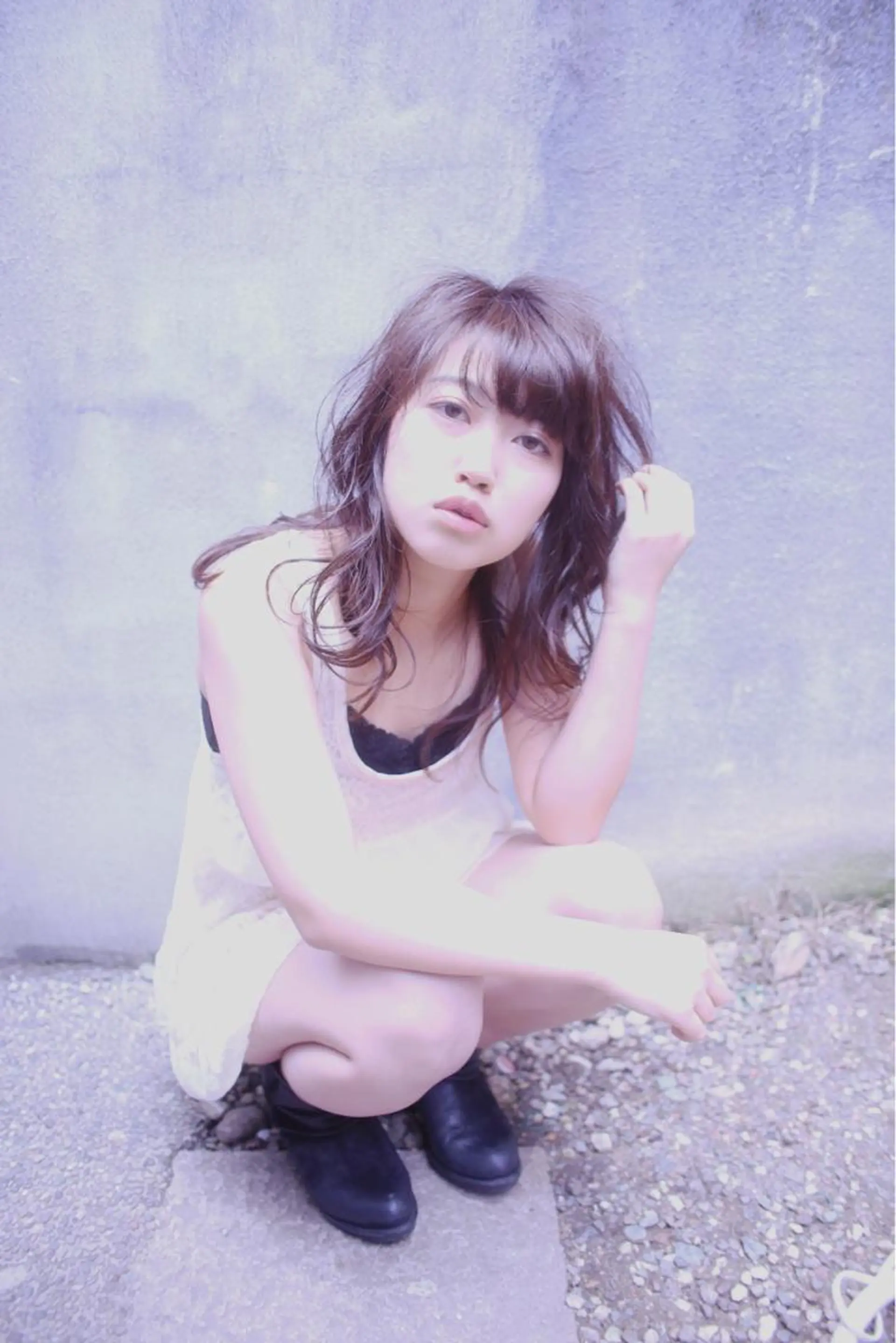 セミロング パーマ vato マンツーマンサロンのヘアスタイル