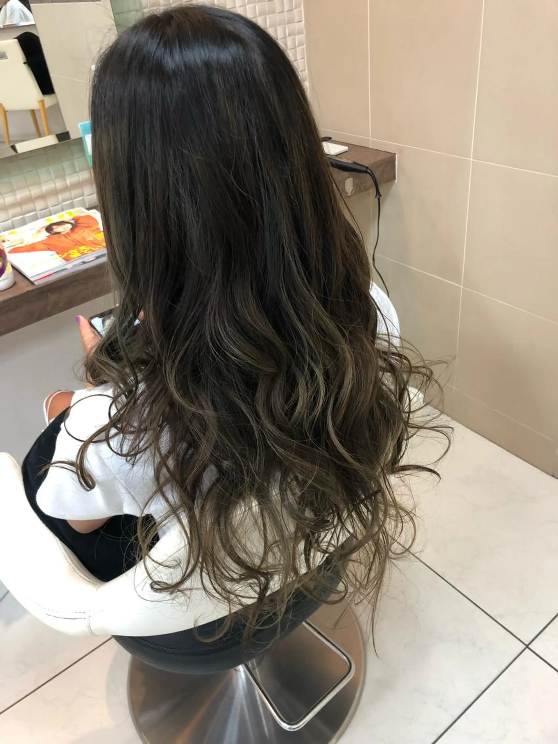 ロング カラー カット パーマ 🔥店長 原田🔥 Ash日野店のヘアスタイル