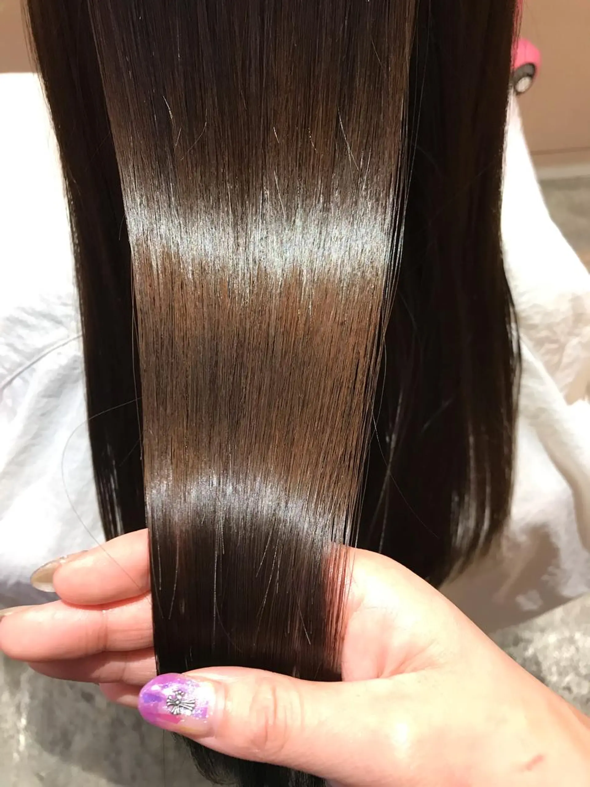 ロング カラー 髪質改善×矯正🫧 韓国ヘアasamiのヘアスタイル