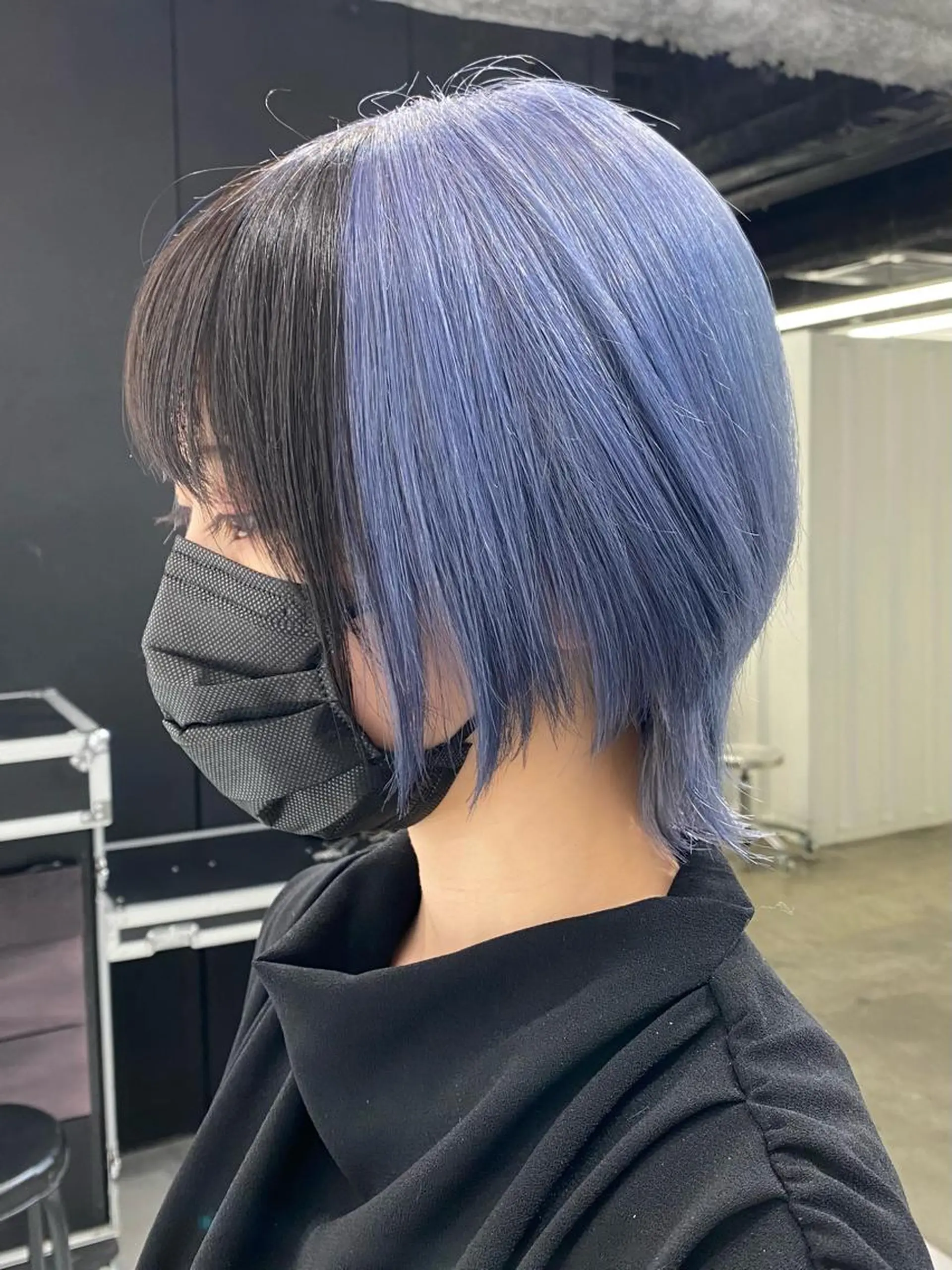ショート カラー ヘアアレンジ ブルーカラー ブルーラベンダー ラベンダーカラー ショートヘア ウルフカット カット ヘアカラー ［似合わせヘア］ ✂︎OGURO✂︎のヘアスタイル