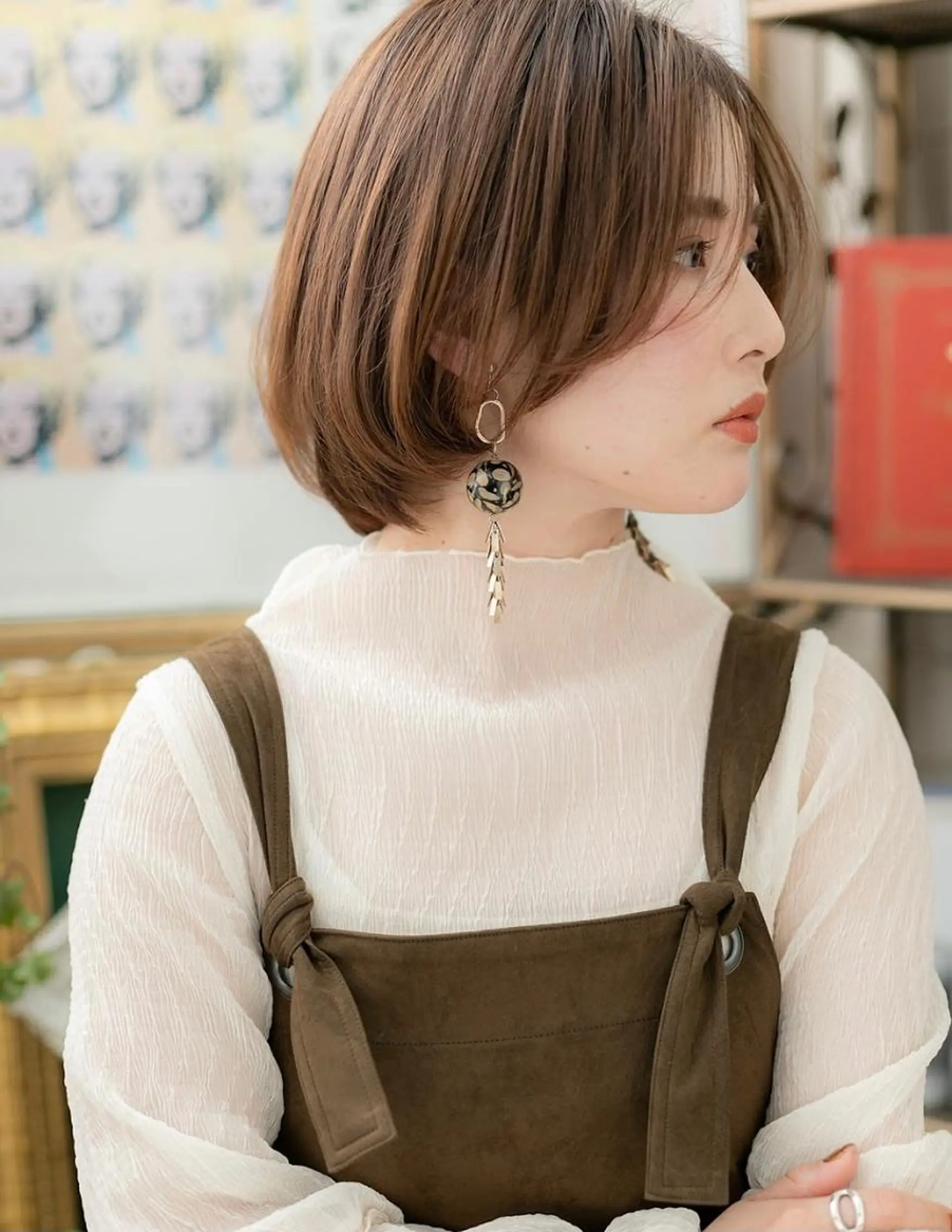 ショート カラー ✨くびれスタイル✨️ 戸嶋穂乃香のヘアスタイル