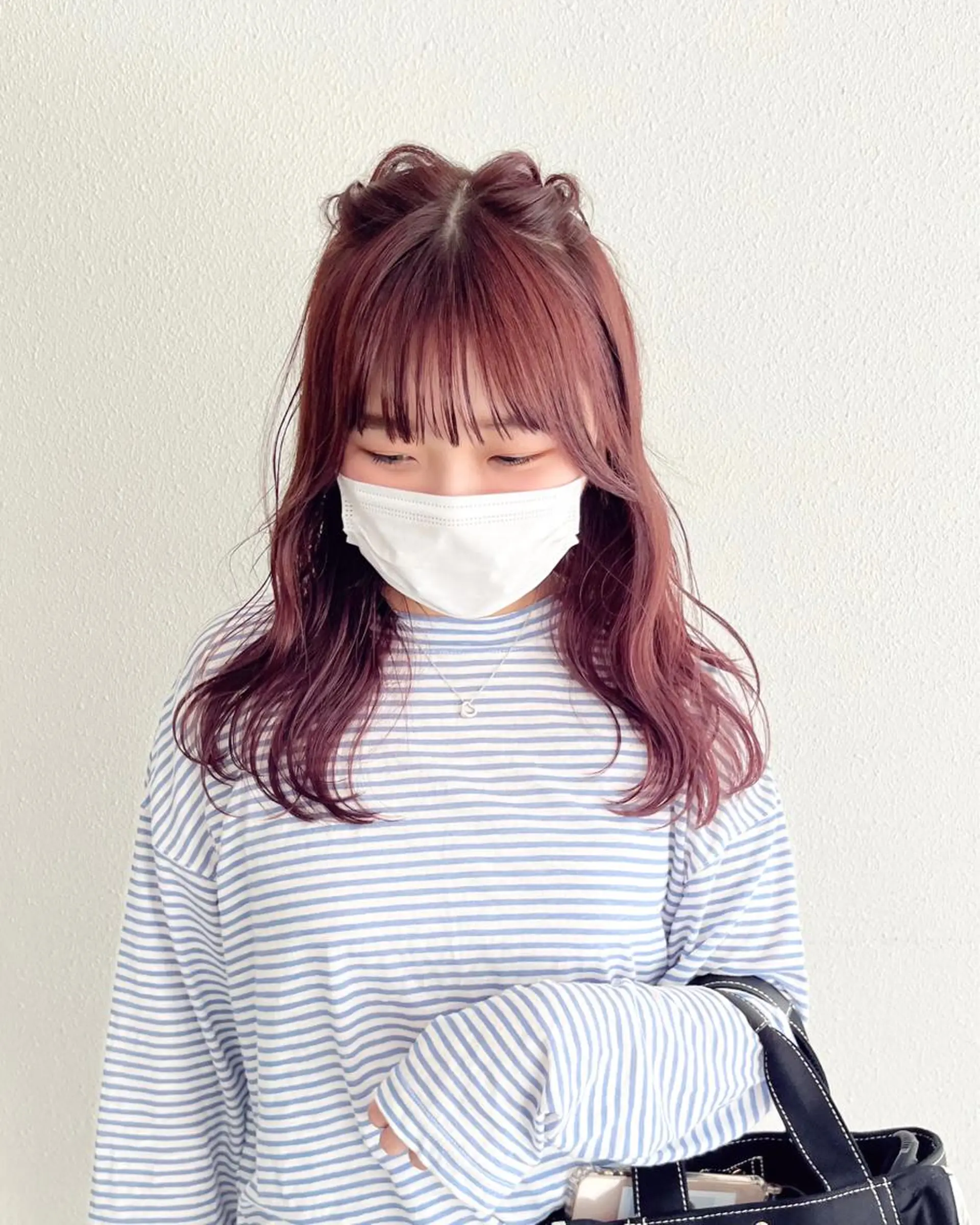 ロング カラー ヘアアレンジ ピンクカラー 🎀taro ブリーチなしカラーのヘアスタイル