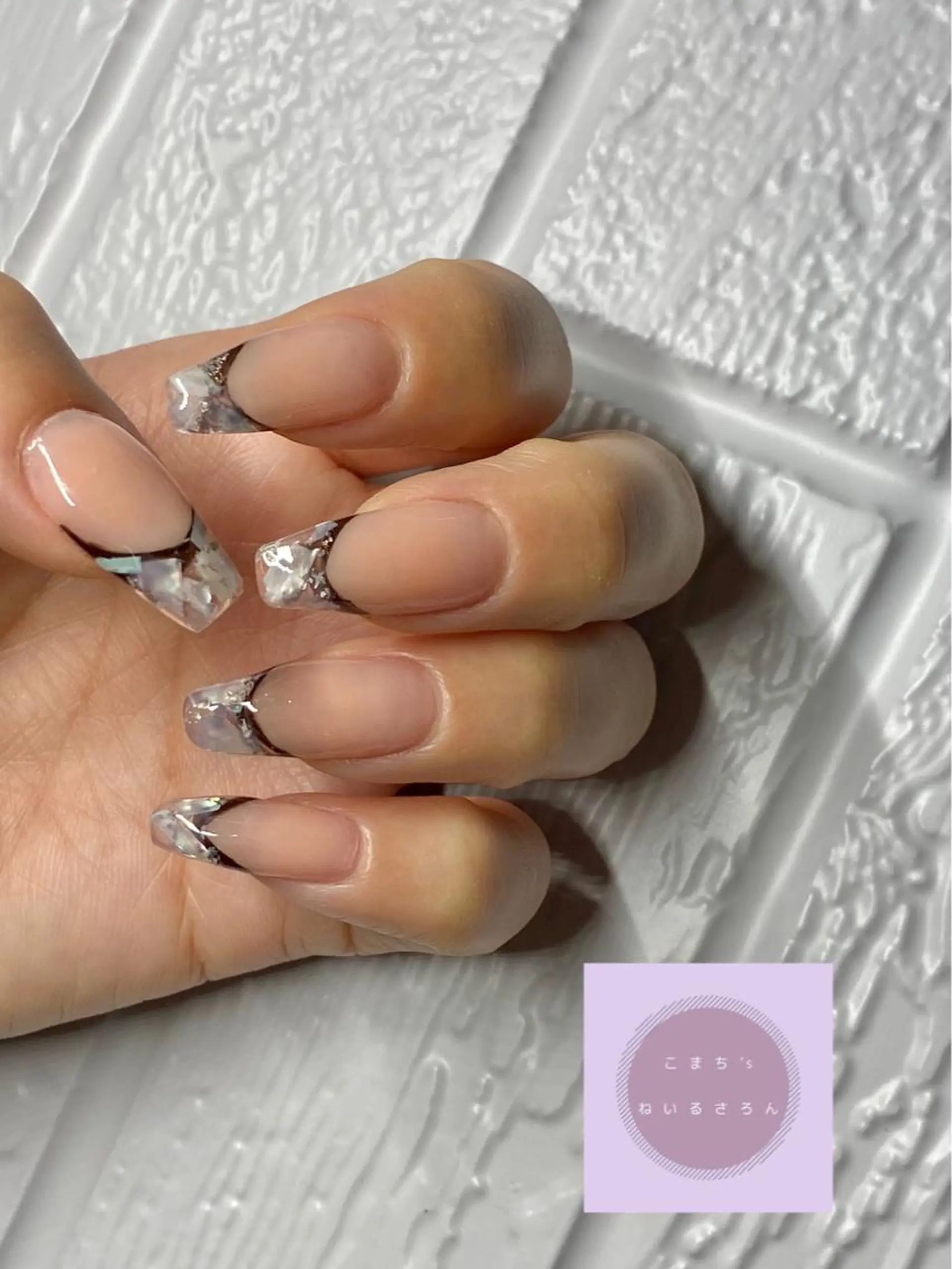 ネイル フレンチネイル スカルプネイル akita kazumiのネイルデザイン