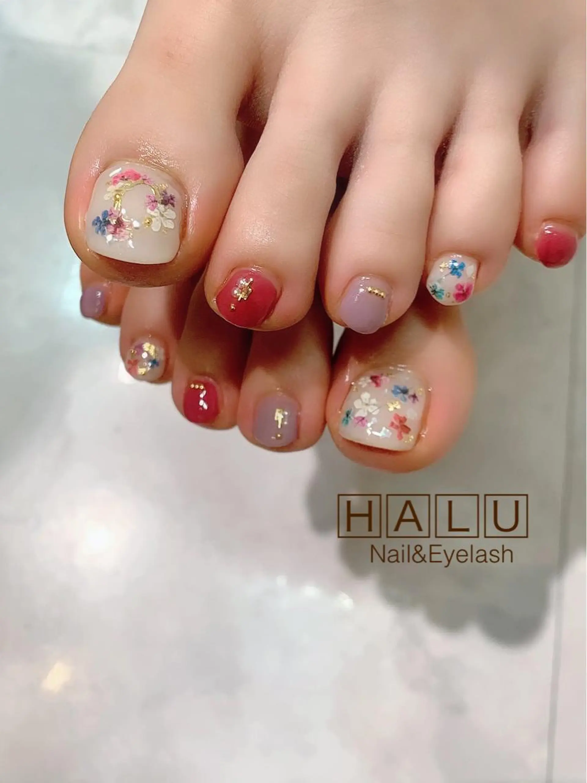 ネイル フットネイル HALU ハルのネイルデザイン
