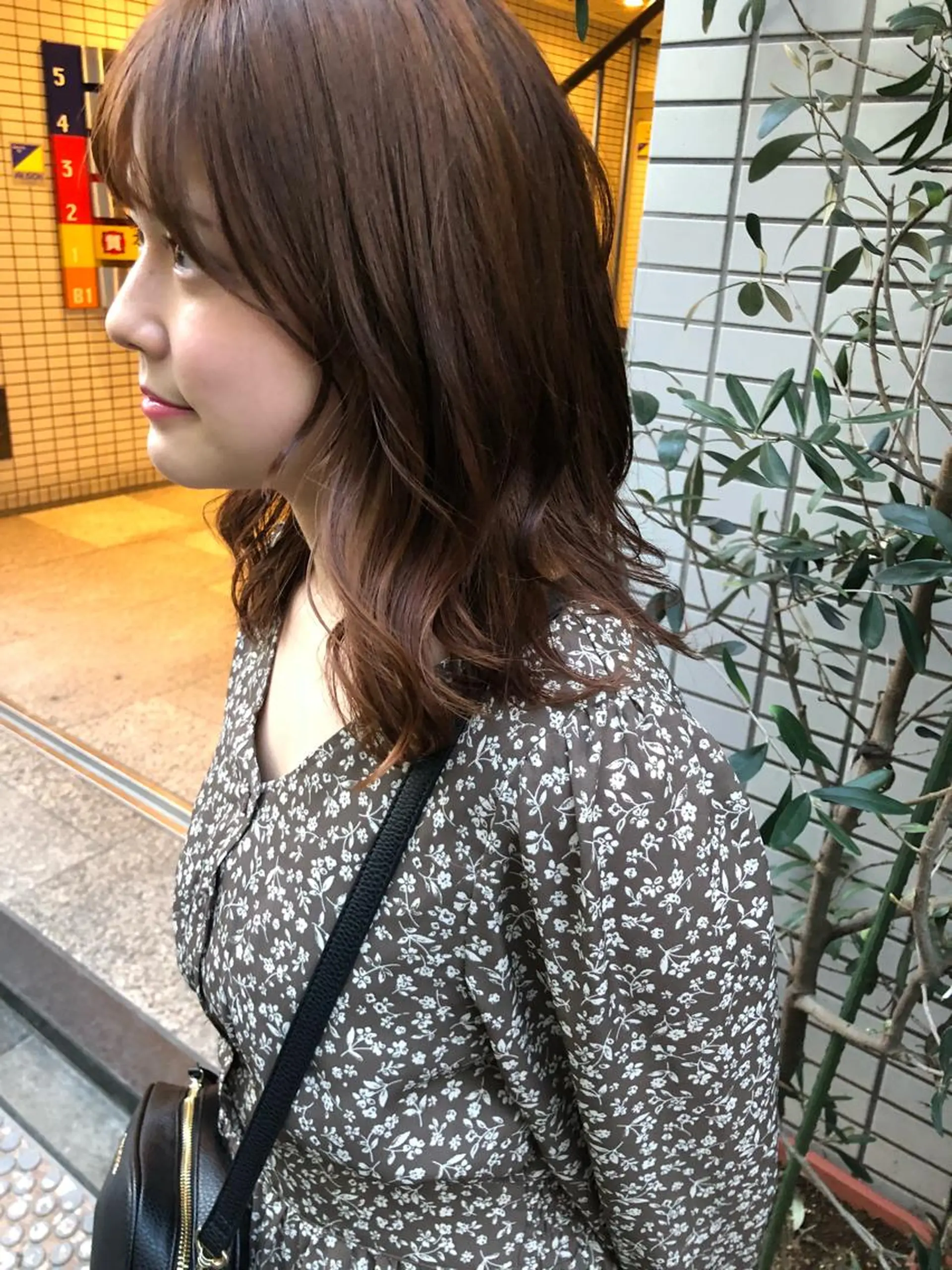 セミロング カラー カット ヘアカラー トリートメント 🌷ボブ/髪質改善 ストレートのヘアスタイル