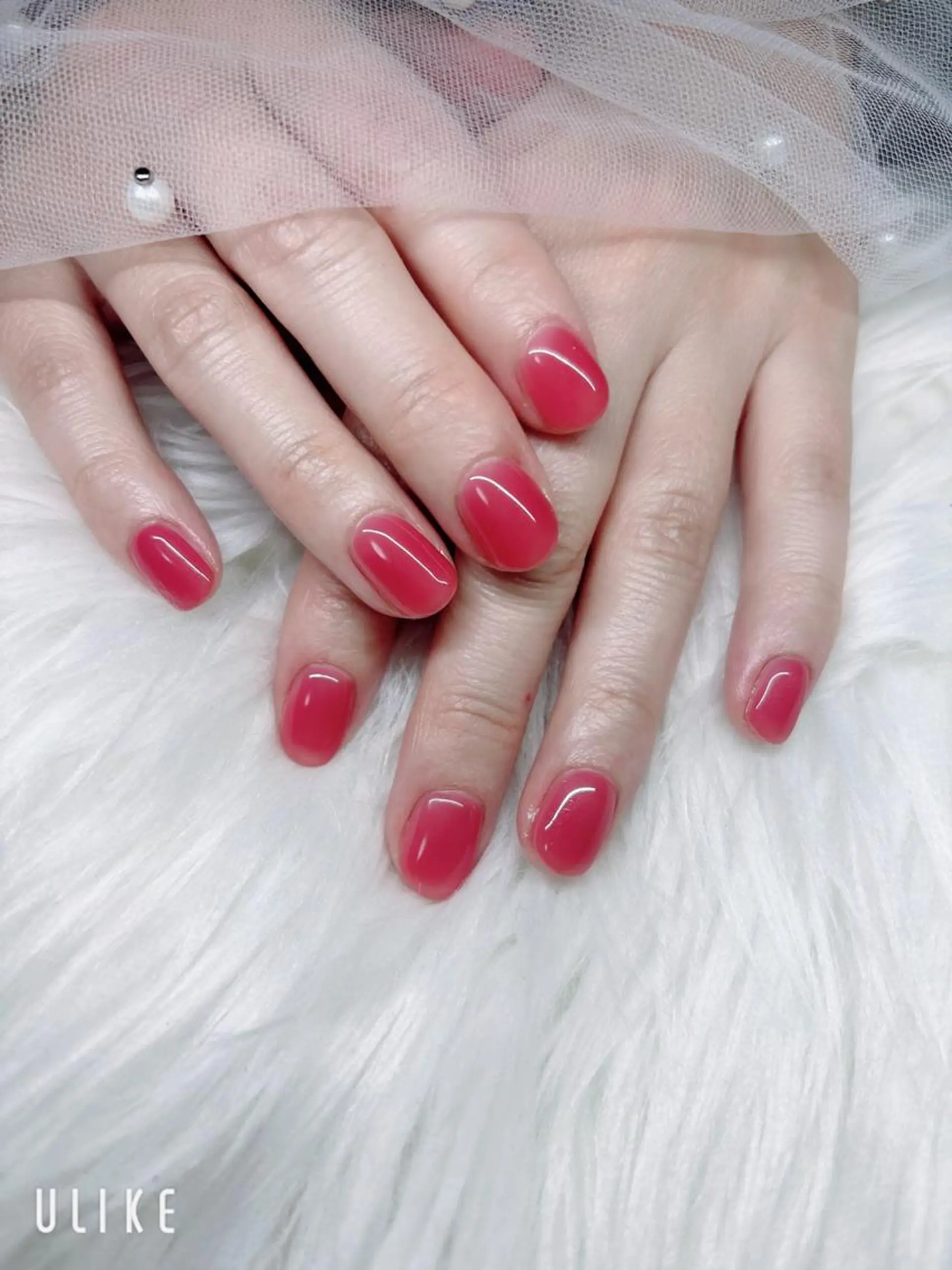 ショート ビルドアップ ビューティー　なつのネイルデザイン