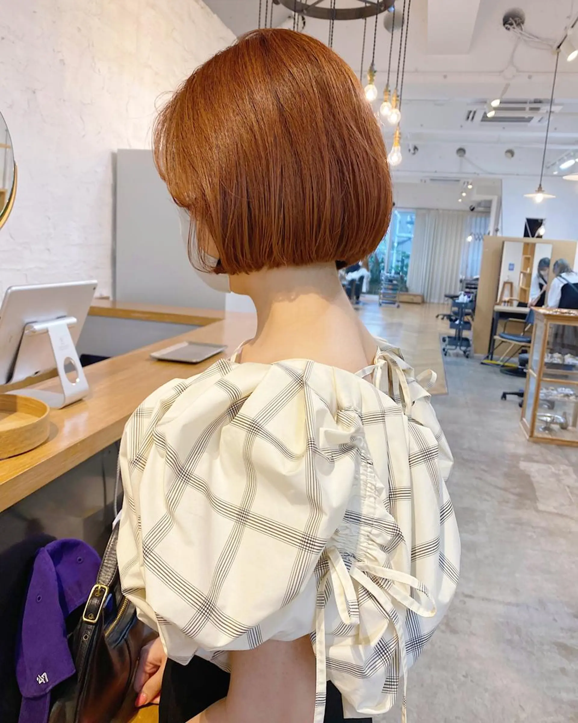 ショート 切りっぱなしボブ ボブ 似合わせカット 外ハネヘア CRAFT hairdesignのヘアスタイル