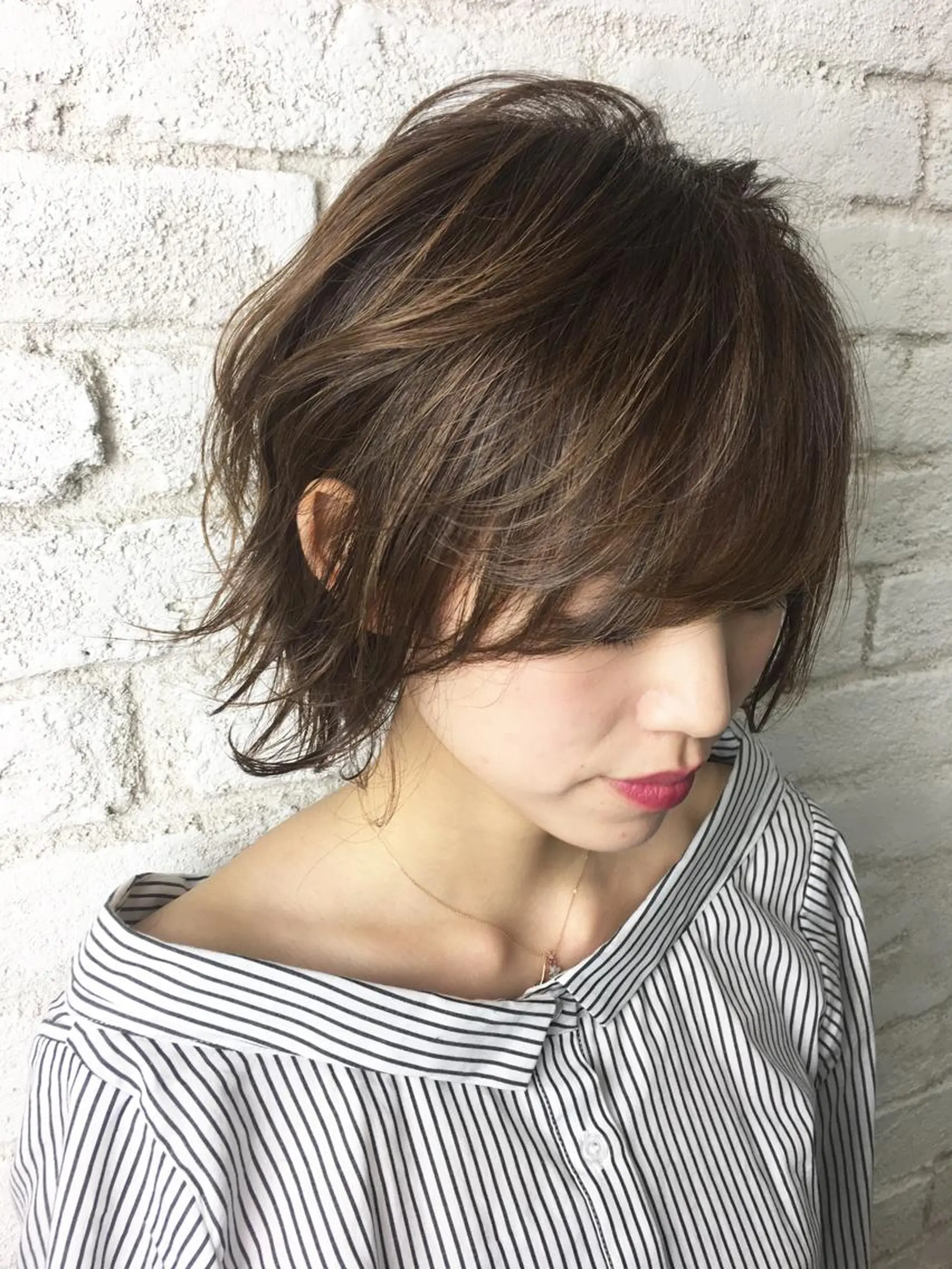 ミディアム カラー イルミナカラー boutique misakiのヘアスタイル