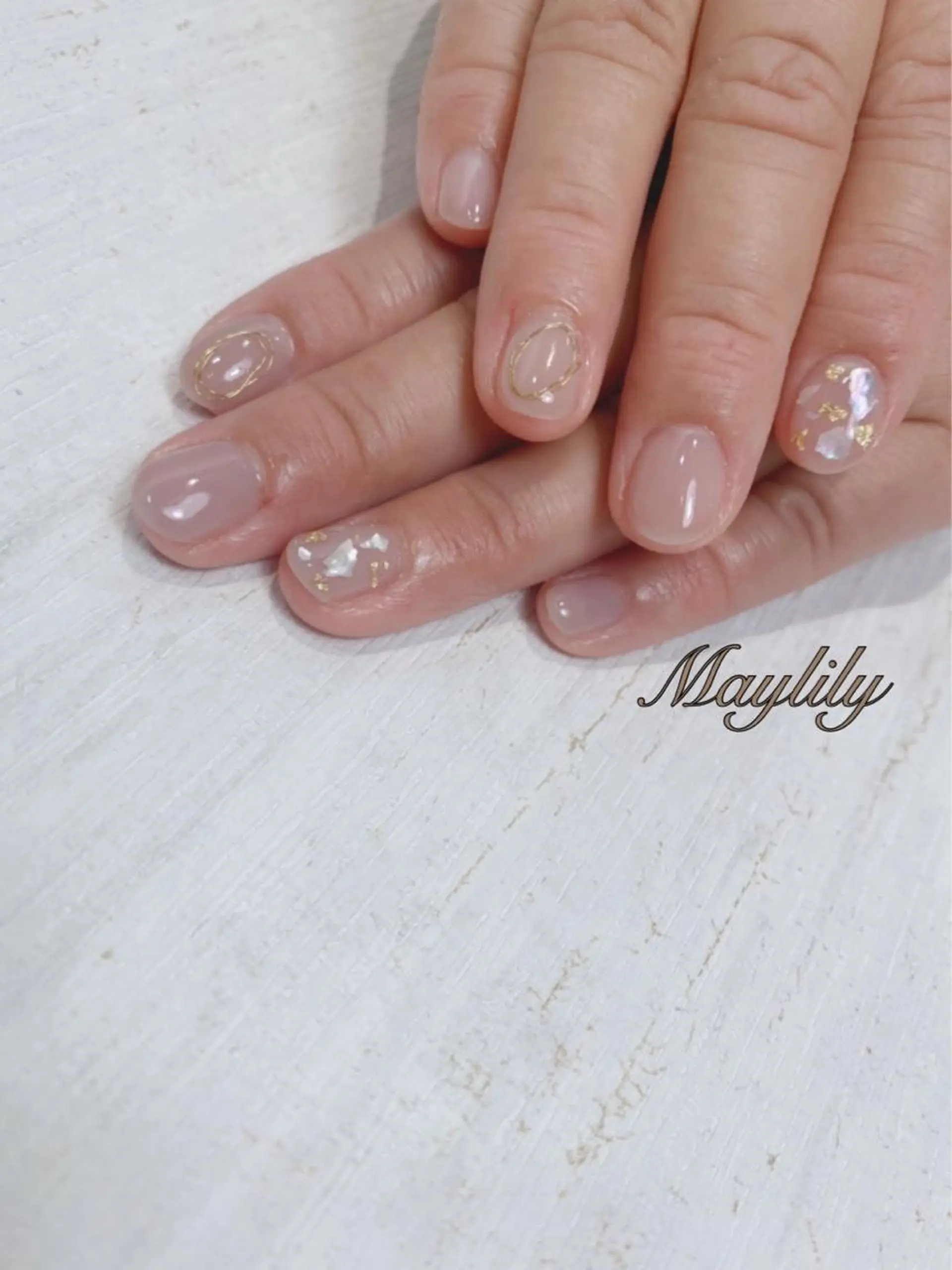 ネイル 持ち込み ハンドネイル Nail care salon Maylily所属・Nail salon Maylilyのネイルデザイン