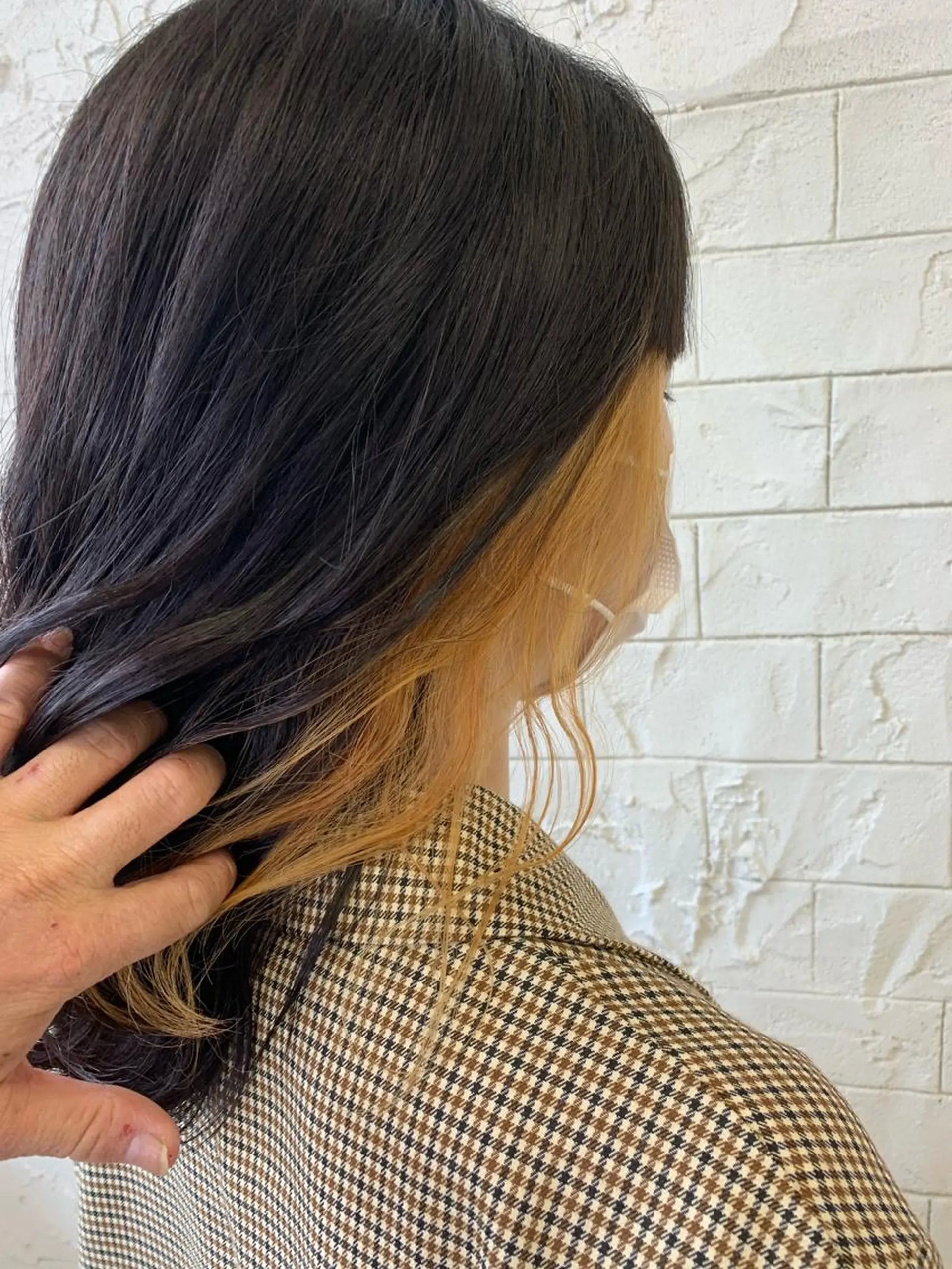 セミロング ヘアカラー archange 大井川のヘアスタイル