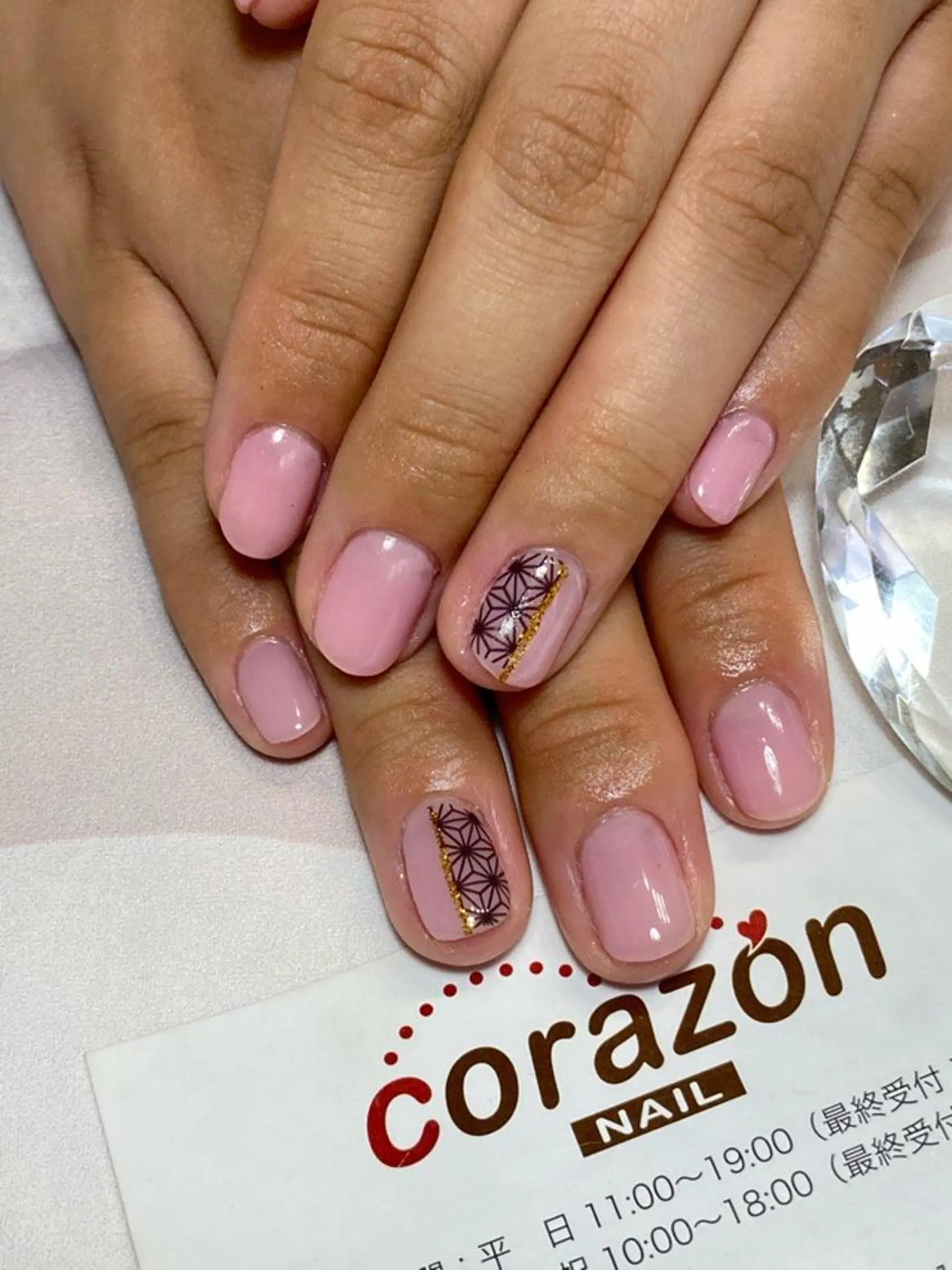 ネイル ピンク corazon所属・ネイリスト aicoのネイルデザイン