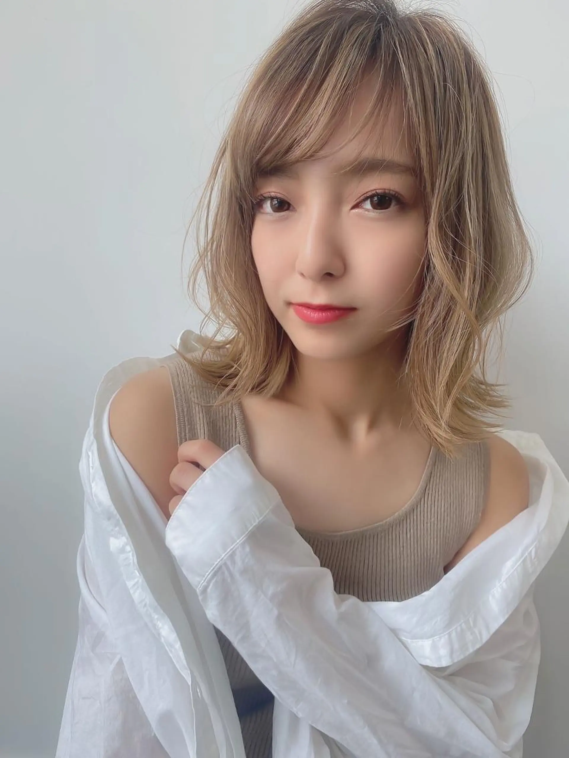 ミディアム カラー 透明感カラー イルミナカラー 似合わせカット 小顔カット トリートメント ヘアカラー ⭐️Shelter by TOKYO⭐️のヘアスタイル