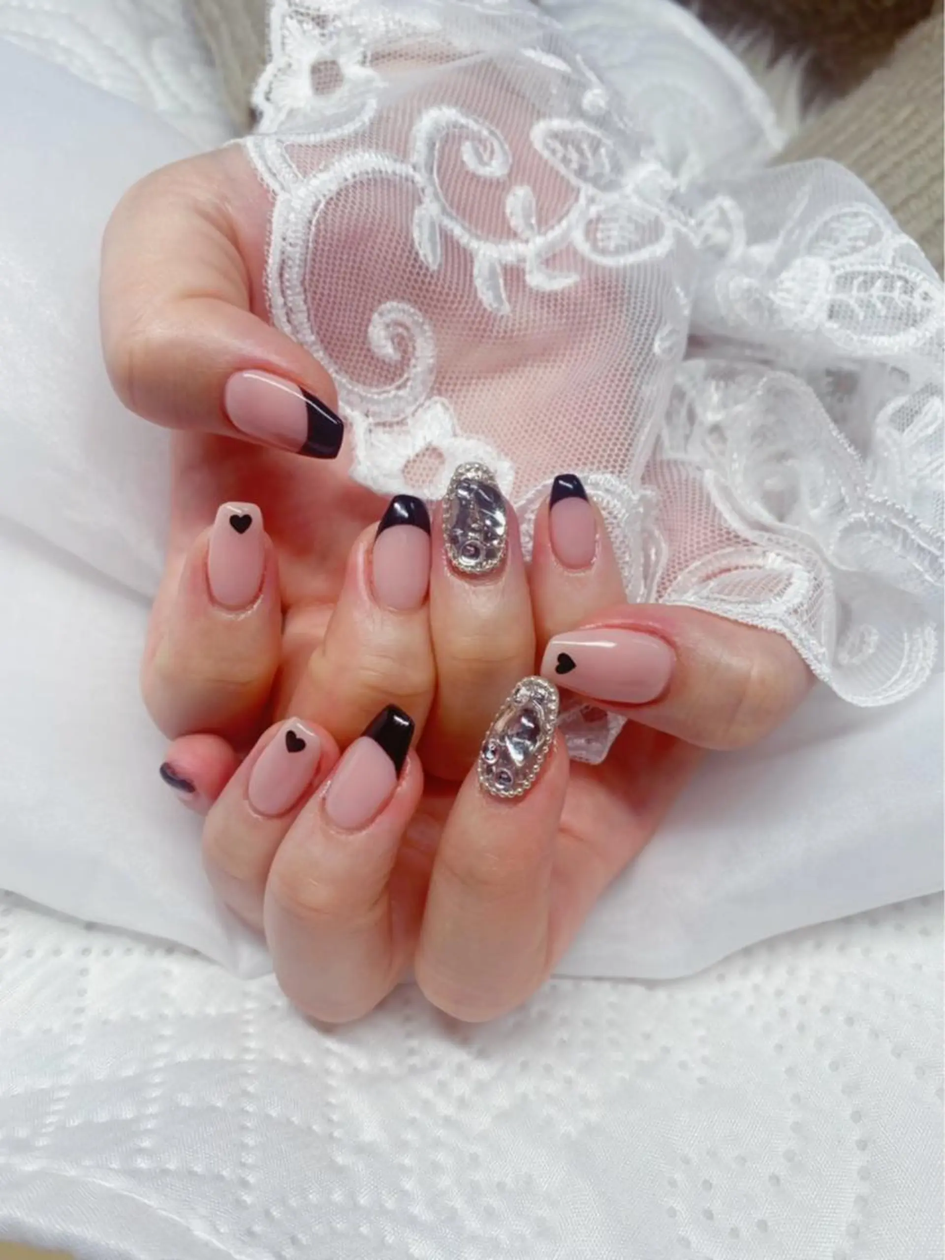 セミロング ハンドネイル ハンドケア 💜MIYA nail川崎店のネイルデザイン