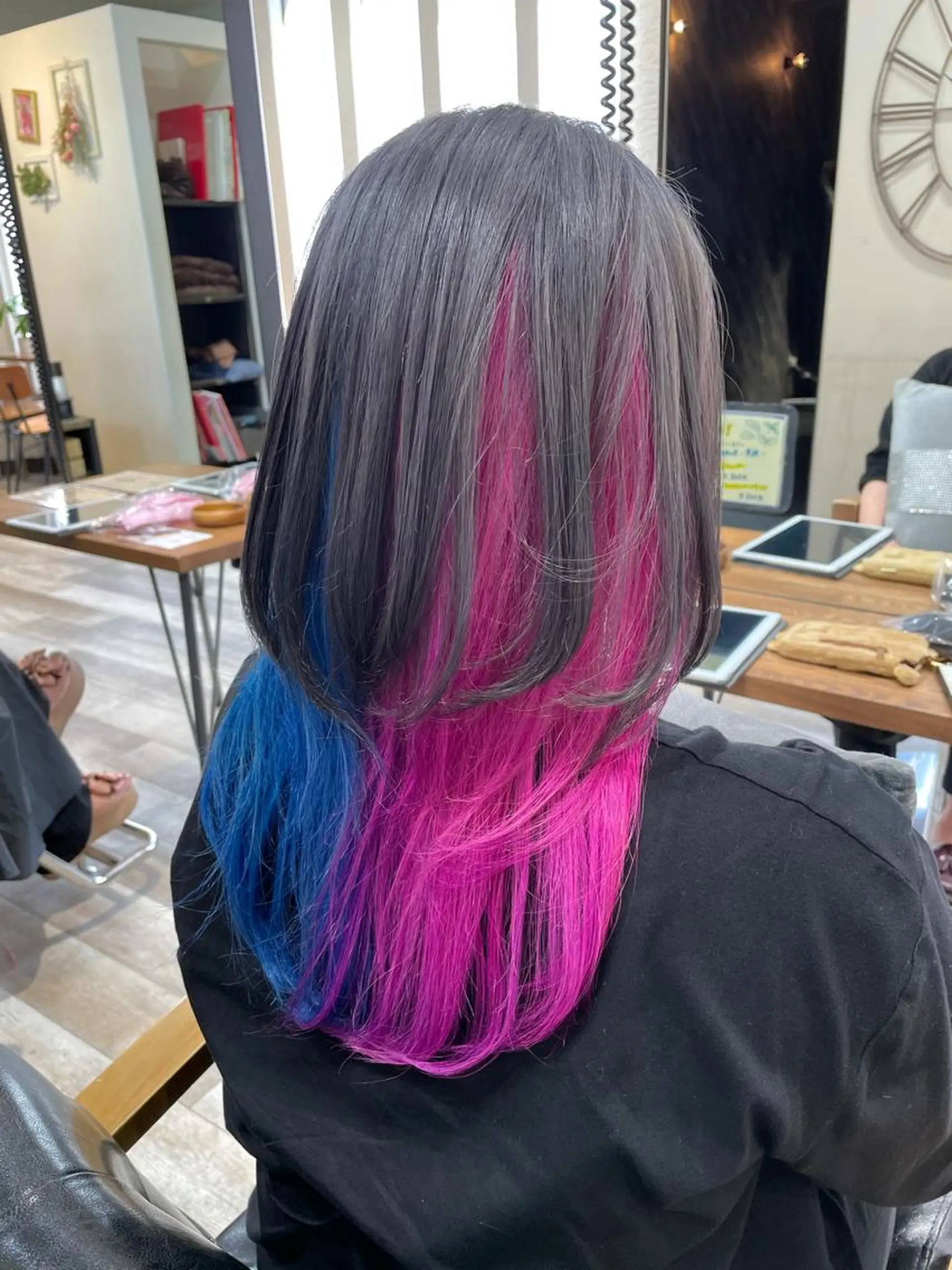 ロング カラー ウルフカット ACROあべの店所属・艶カラー/インナー /グラデ/大西小百合のヘアスタイル