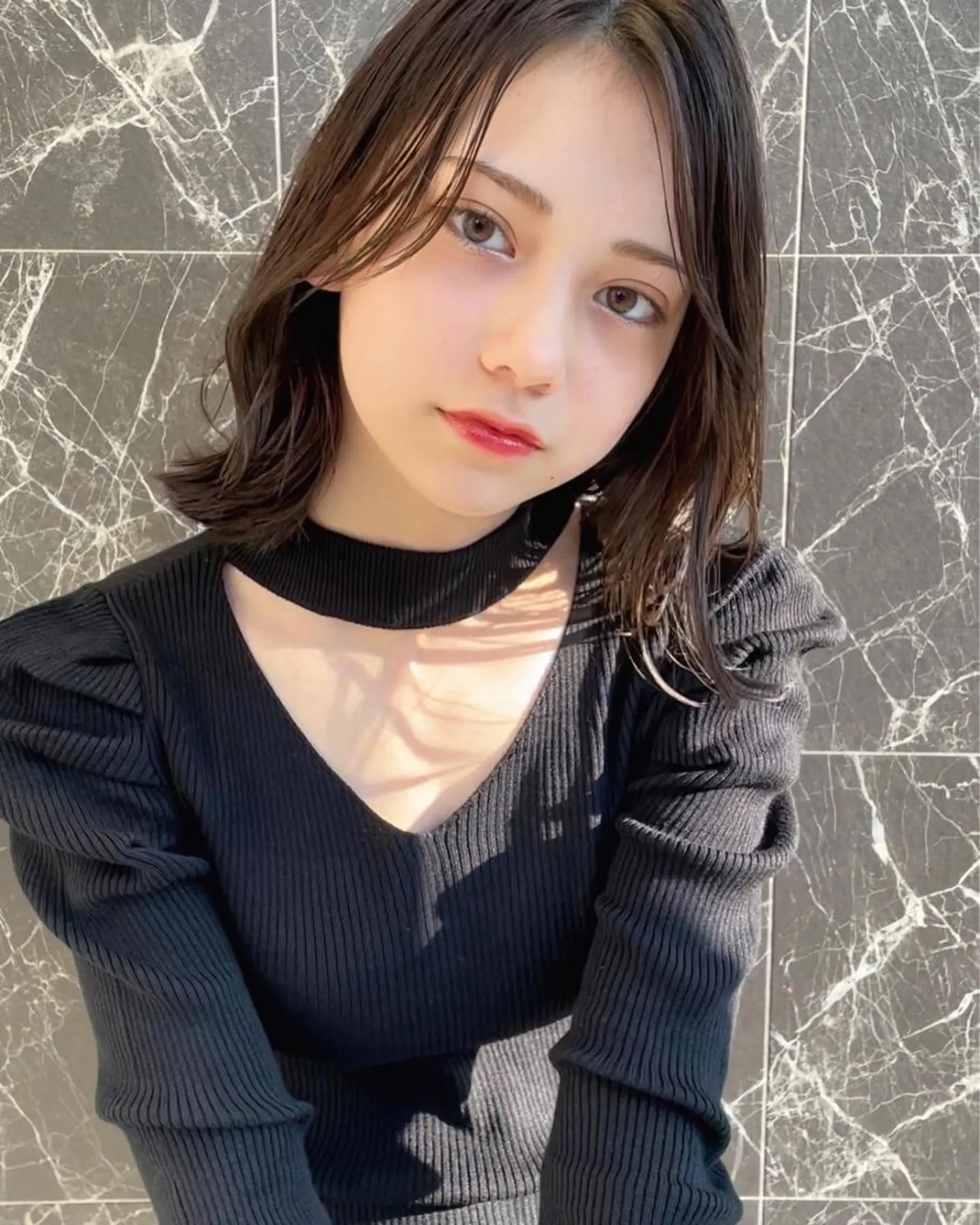 ミディアム チダアキフミ Ash大森のヘアスタイル