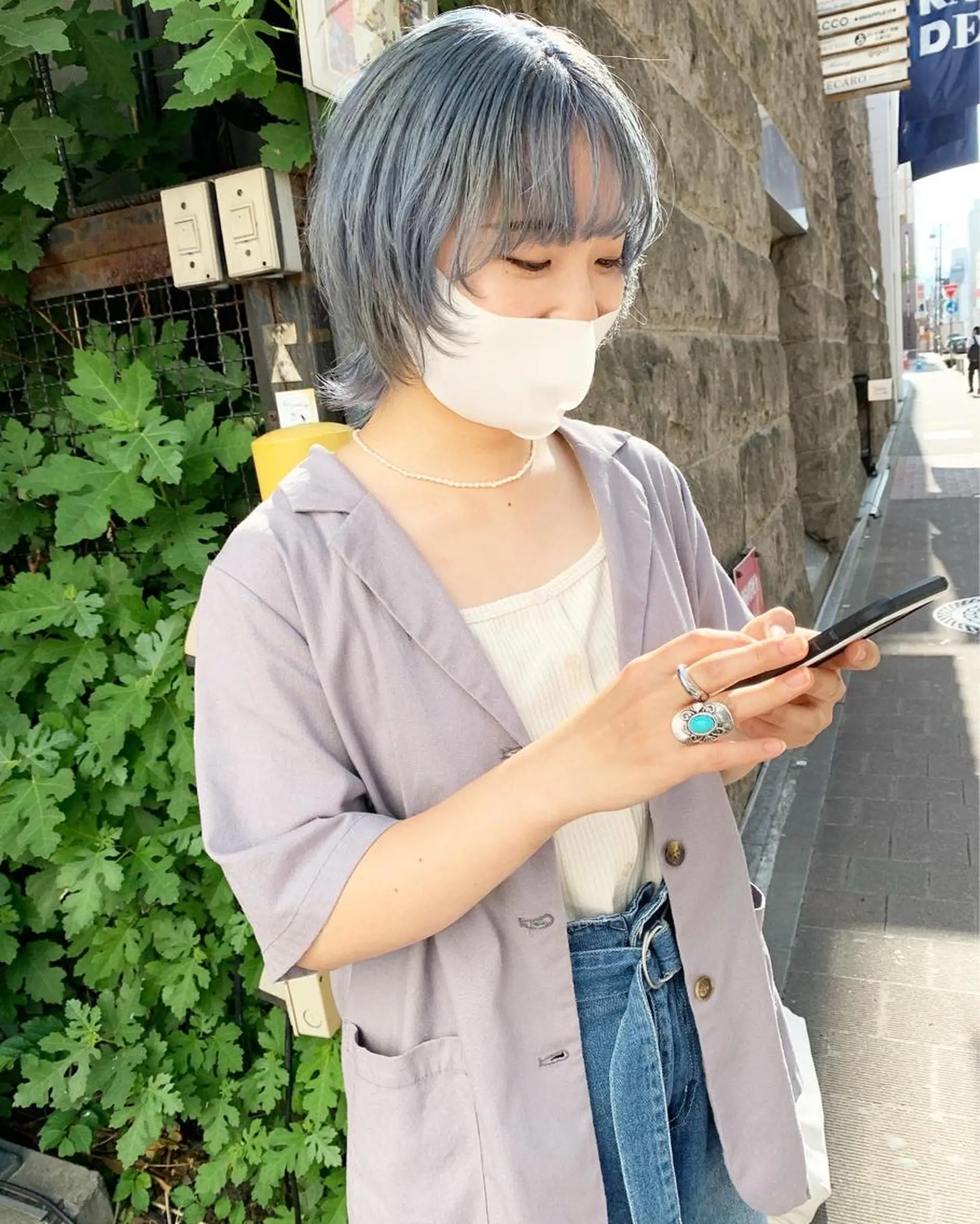 ショート カラー ブルーカラー tension 【テンション】のヘアスタイル