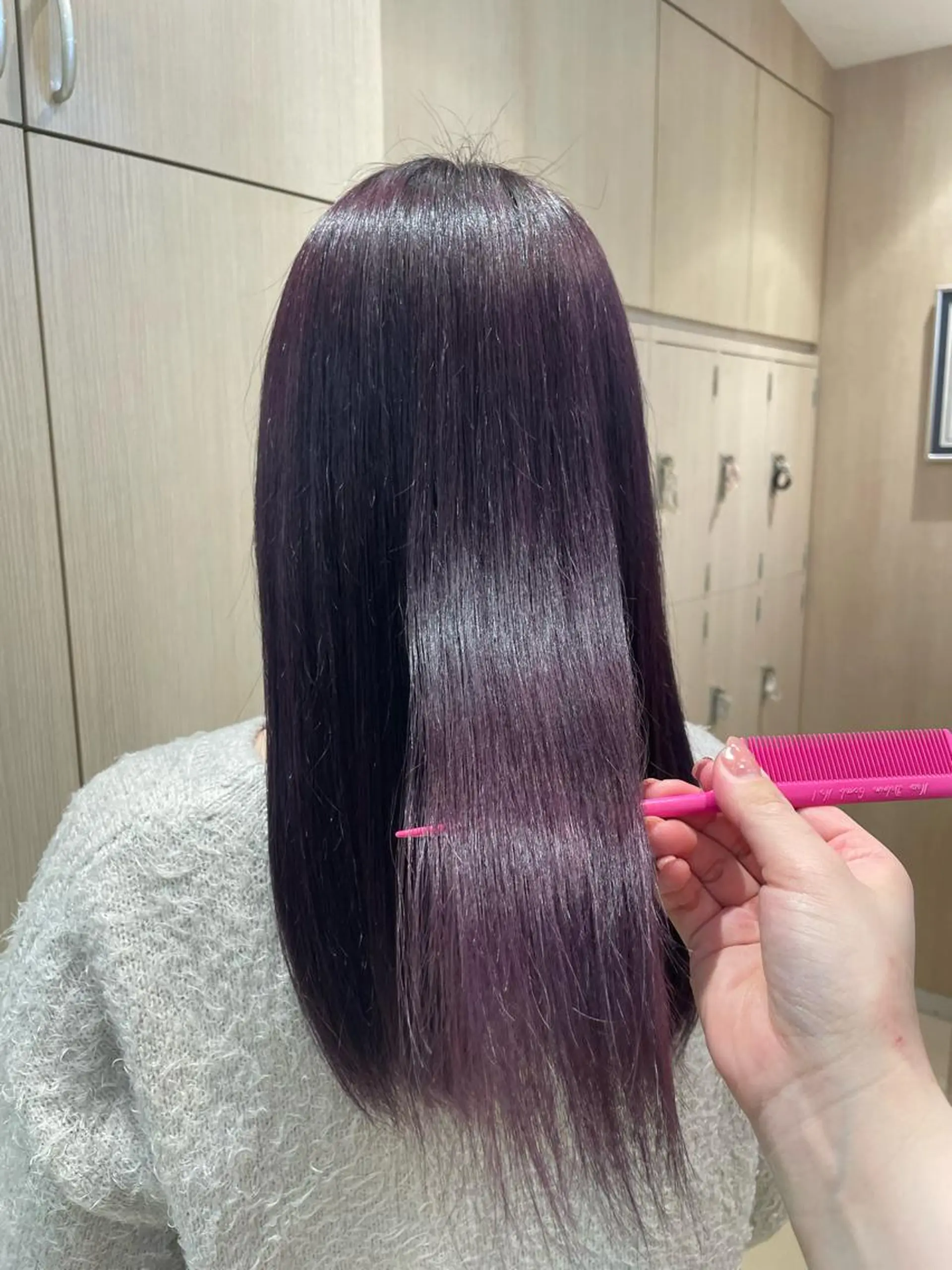 ロング パーマ カット 縮毛矯正 トリートメント 韓国ヘアメイク🎀/ 縮毛矯正✨山本媛香のヘアスタイル