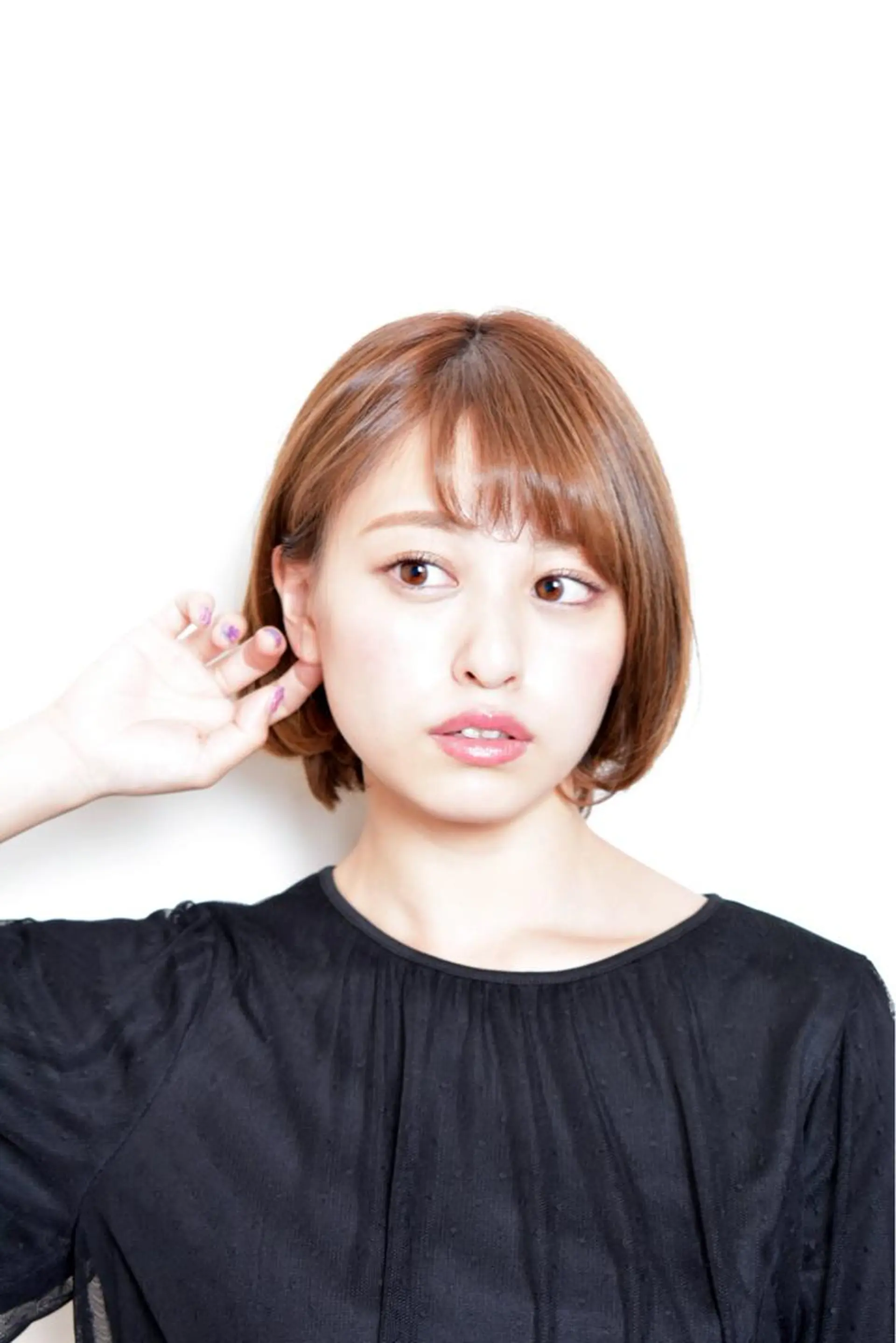 ミディアム カラー 前髪/ハイライト得意 安西駿一　【銀座】のヘアスタイル