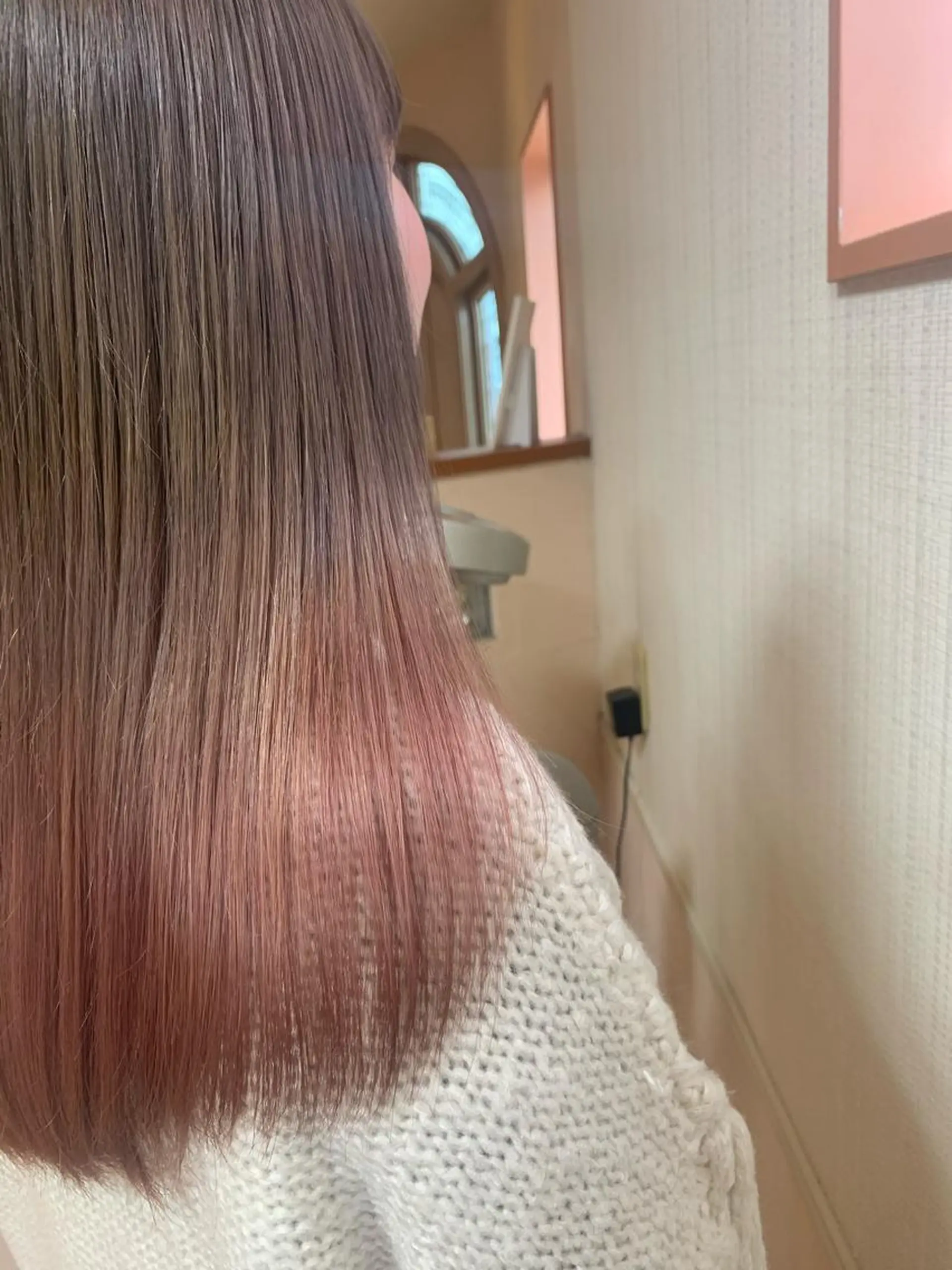 カラー ヘアアレンジ マツエク・マツパ ピンクカラー カラーマツエク カット ヘアカラー coubou所属・mayu .のヘアスタイル