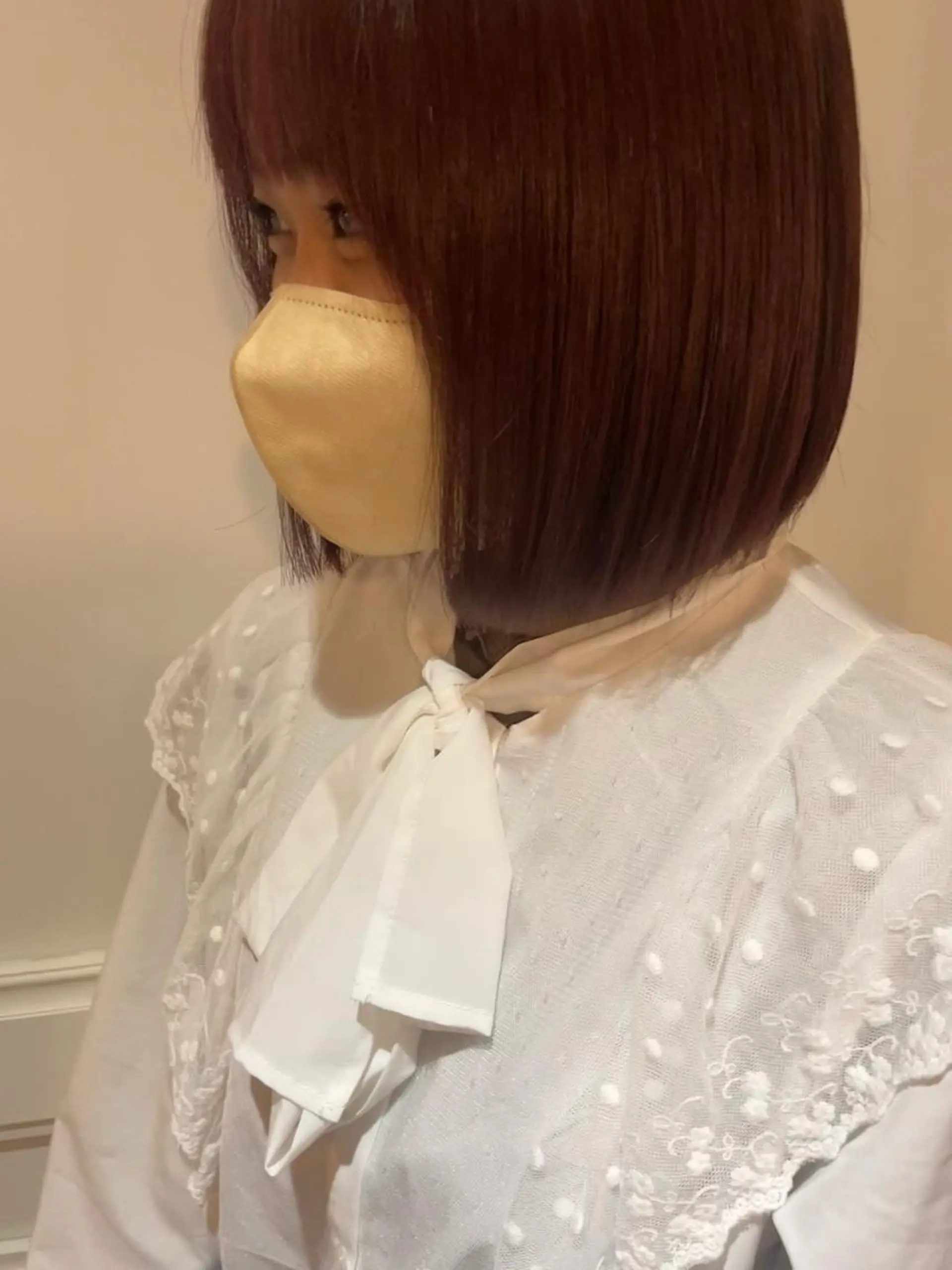 ミディアム カラー 金森 有希のヘアスタイル