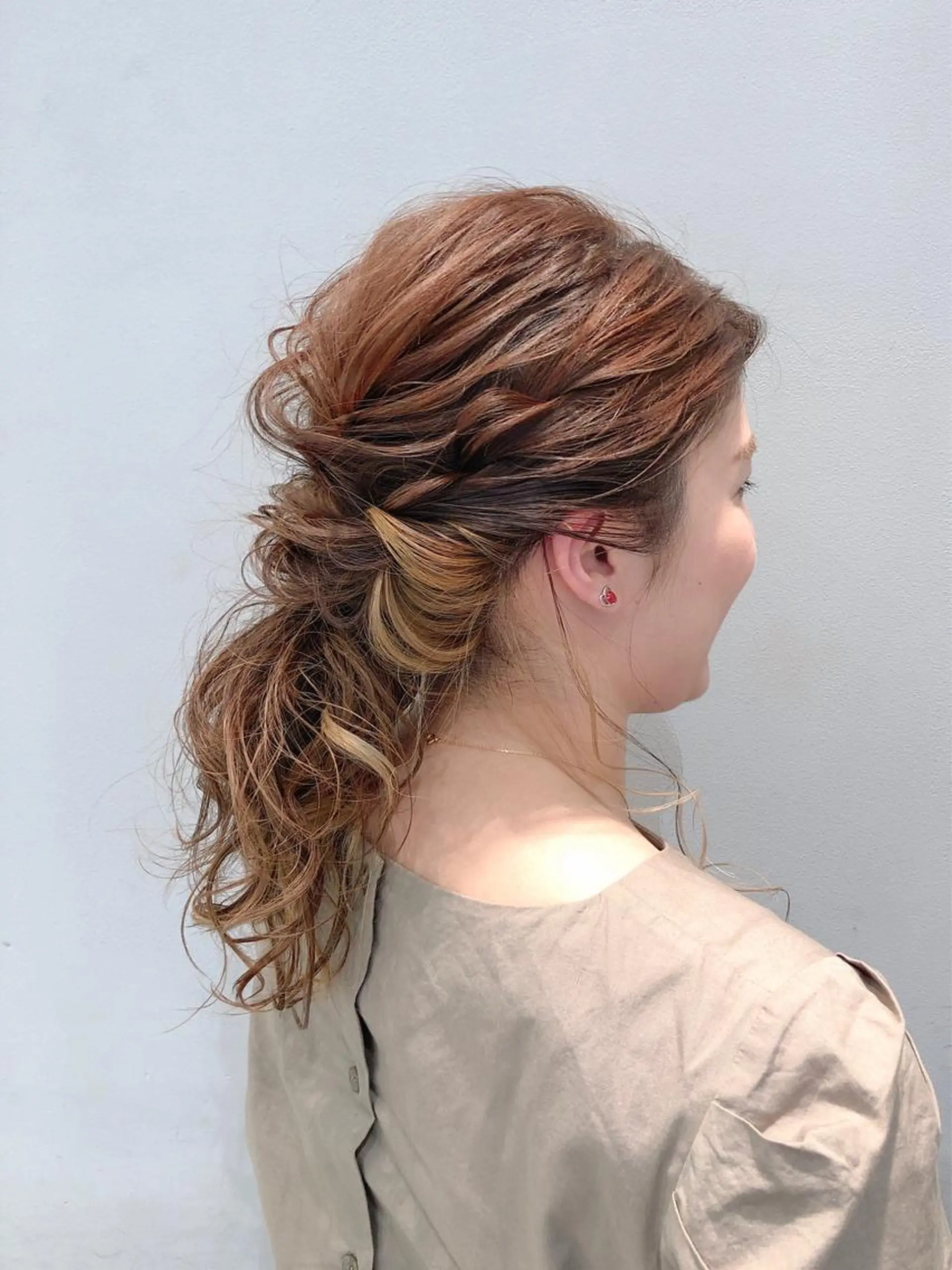 ヘアアレンジ 似合わせ艶髪カラー ❤️ハダユミのヘアスタイル