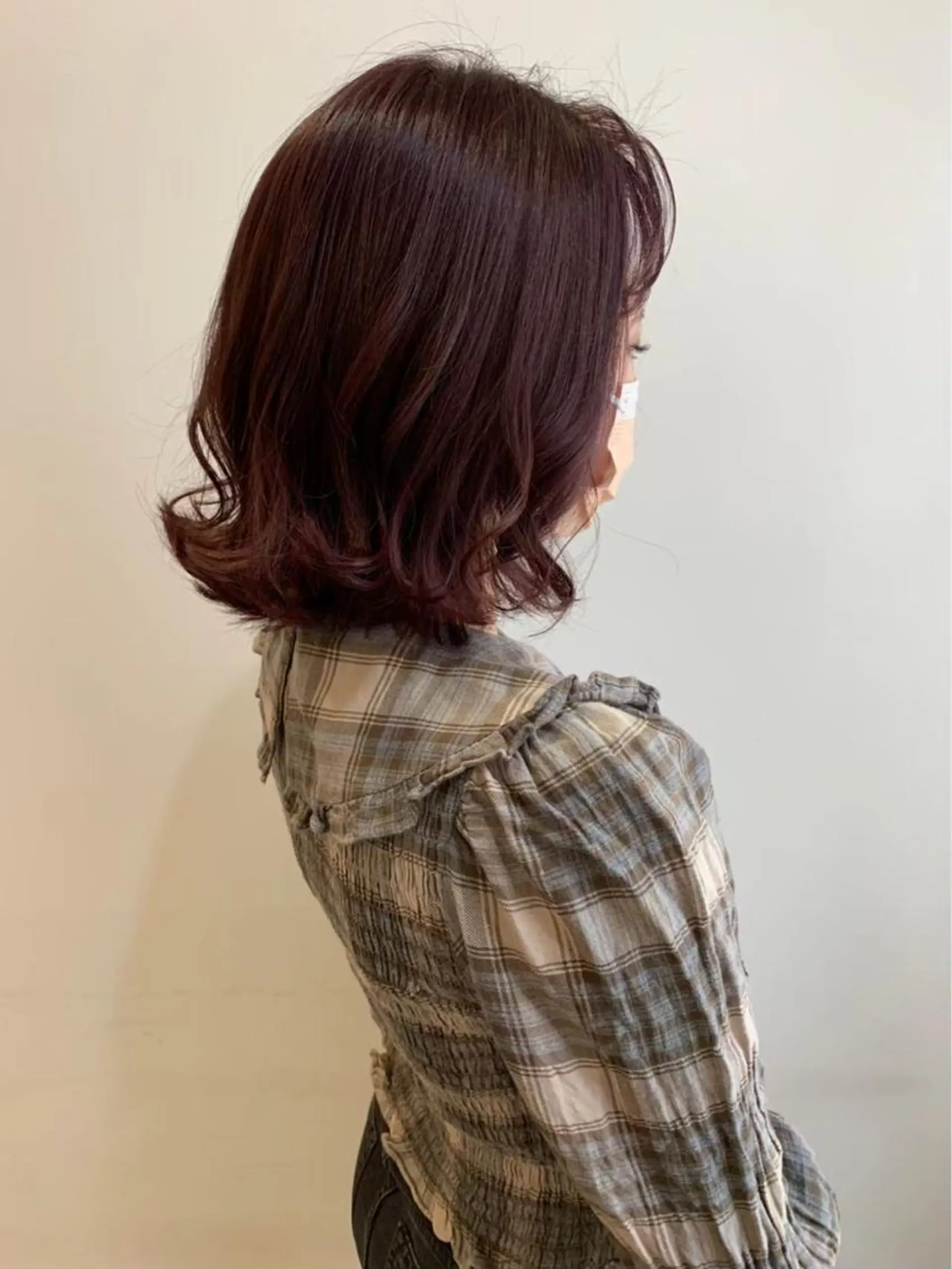 ミディアム カラー 神戸ボブ✂️ ioe三宮/田 伸佳のヘアスタイル