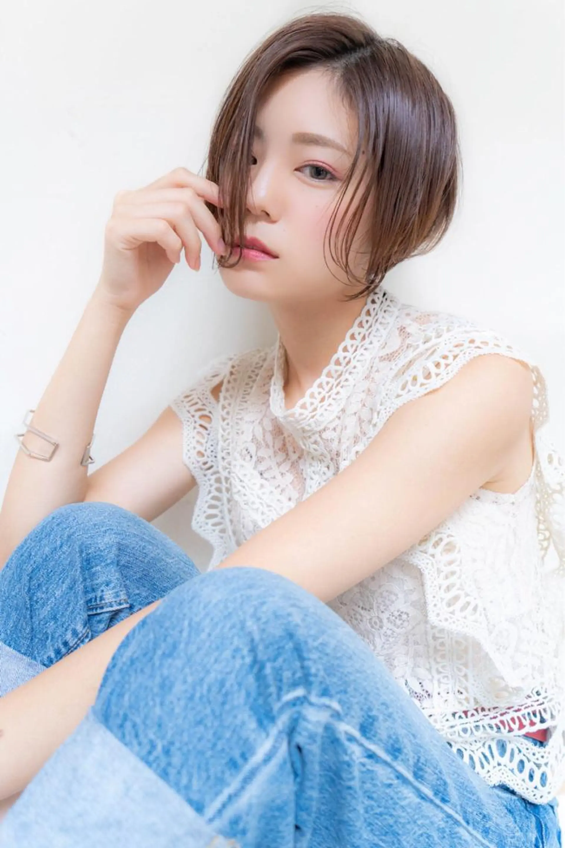 ショート カラー ケアカラー/縮毛矯正 /レイヤー/板垣光采のヘアスタイル