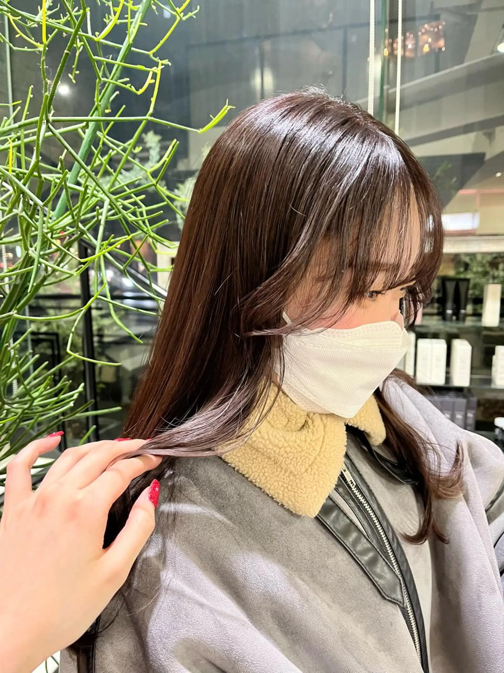 ミディアム カラー ヘアカラー トリートメント 海外girl🤎 透明感ベージュmaoのヘアスタイル