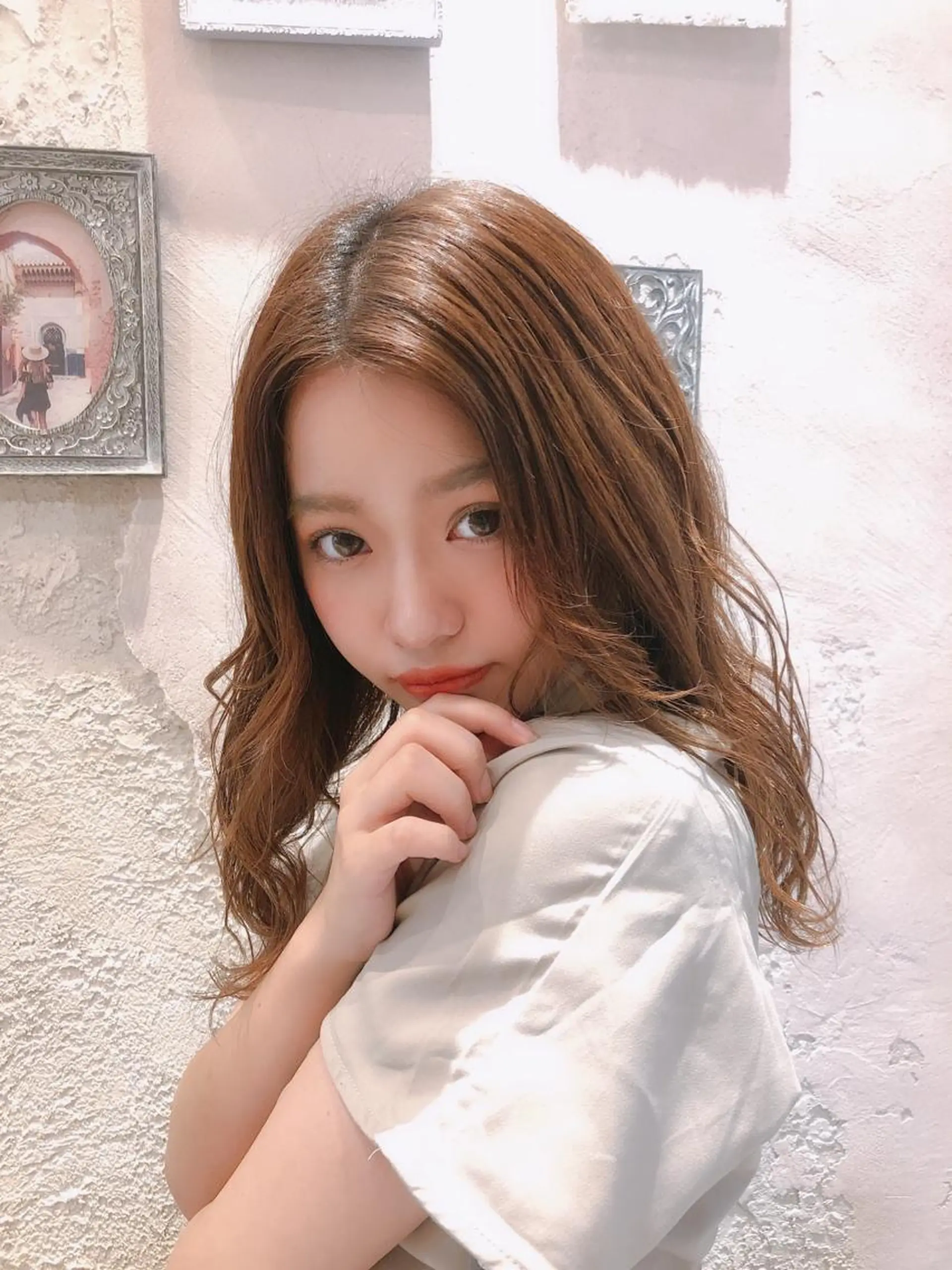 ミディアム カット ヘアカラー トリートメント 代表山口ひな 髪質改善のプロのヘアスタイル