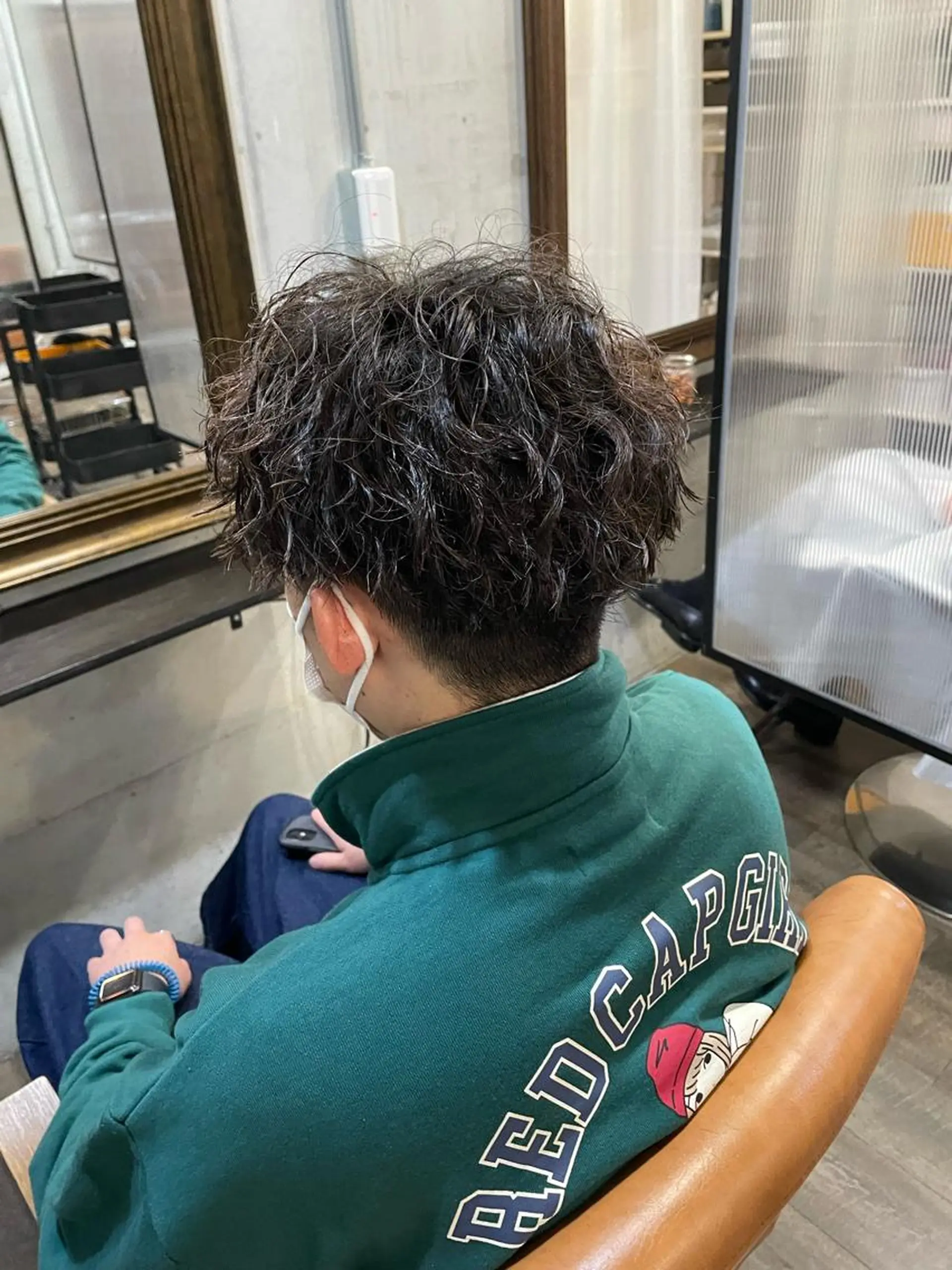 パーマ メンズ カット パーマ ヘアセット フリーランスシェアサロンルレイル所属・心斎橋/メンズ /ルレイル/地形真希のヘアスタイル