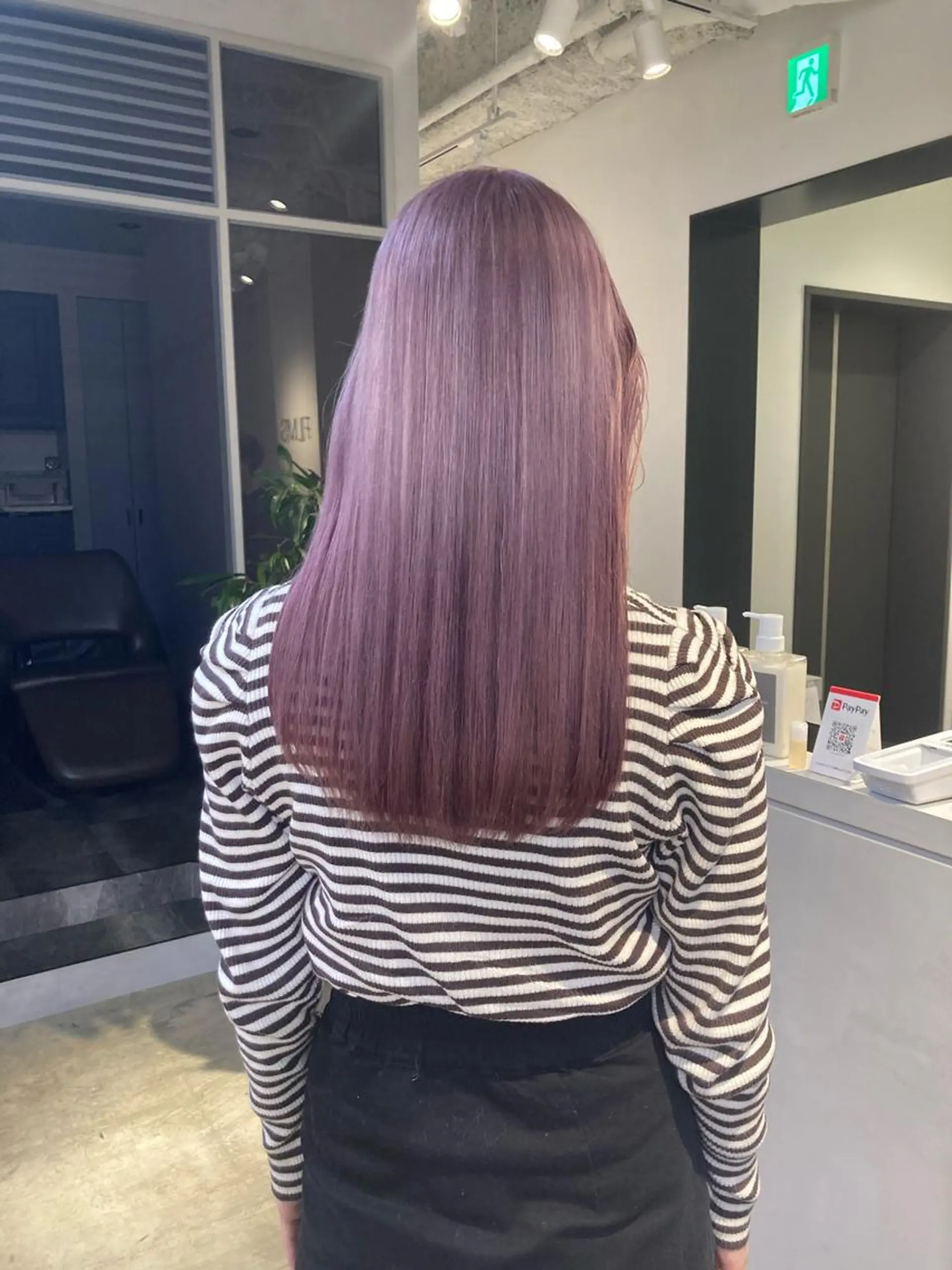 ロング カラー ダブルカラー FILMS所属・宮城 星のヘアスタイル