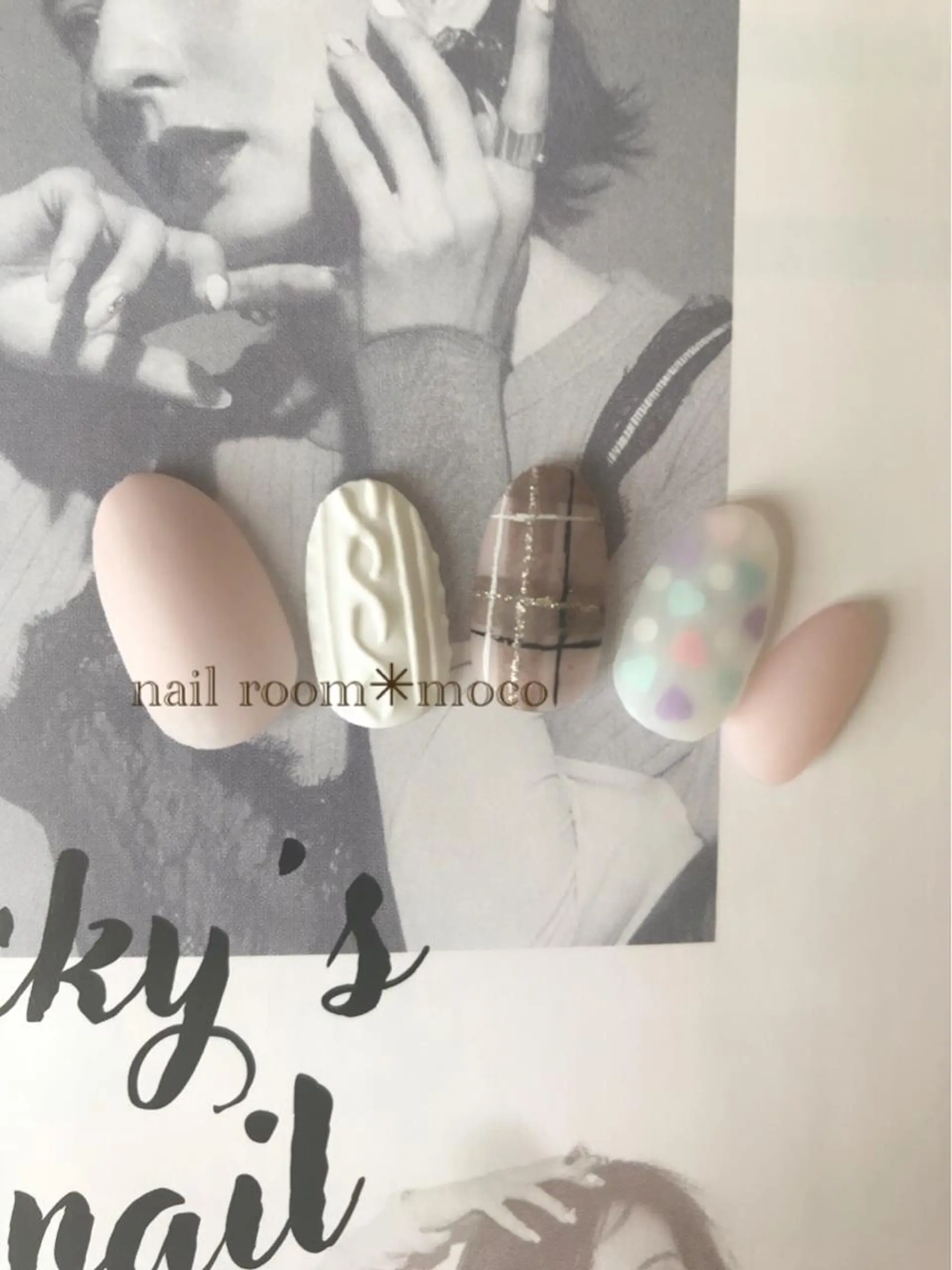 ネイル マットネイル nailroom mocoのネイルデザイン