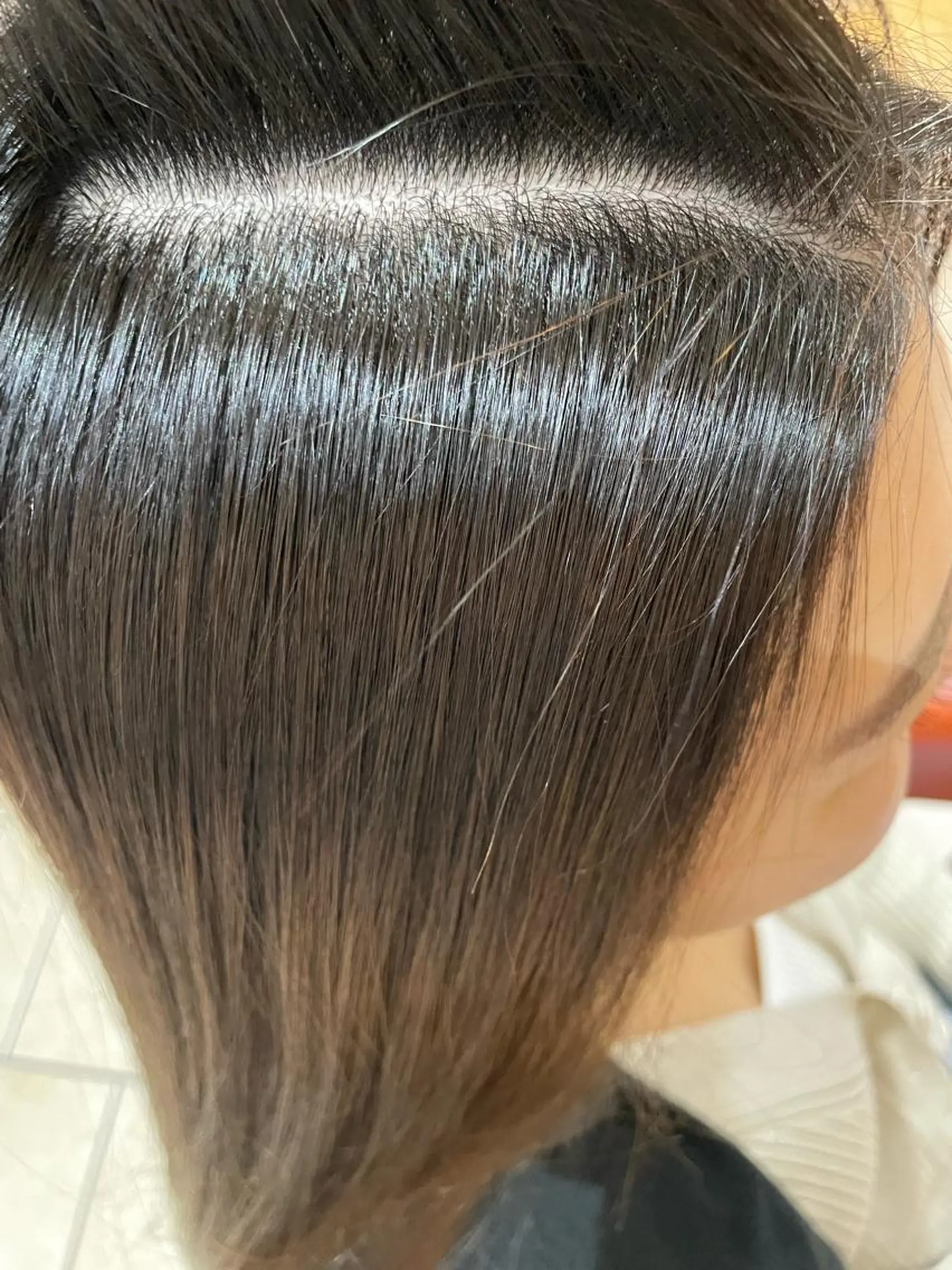 セミロング 縮毛矯正 縮毛矯正 藤本 鈴捺のヘアスタイル