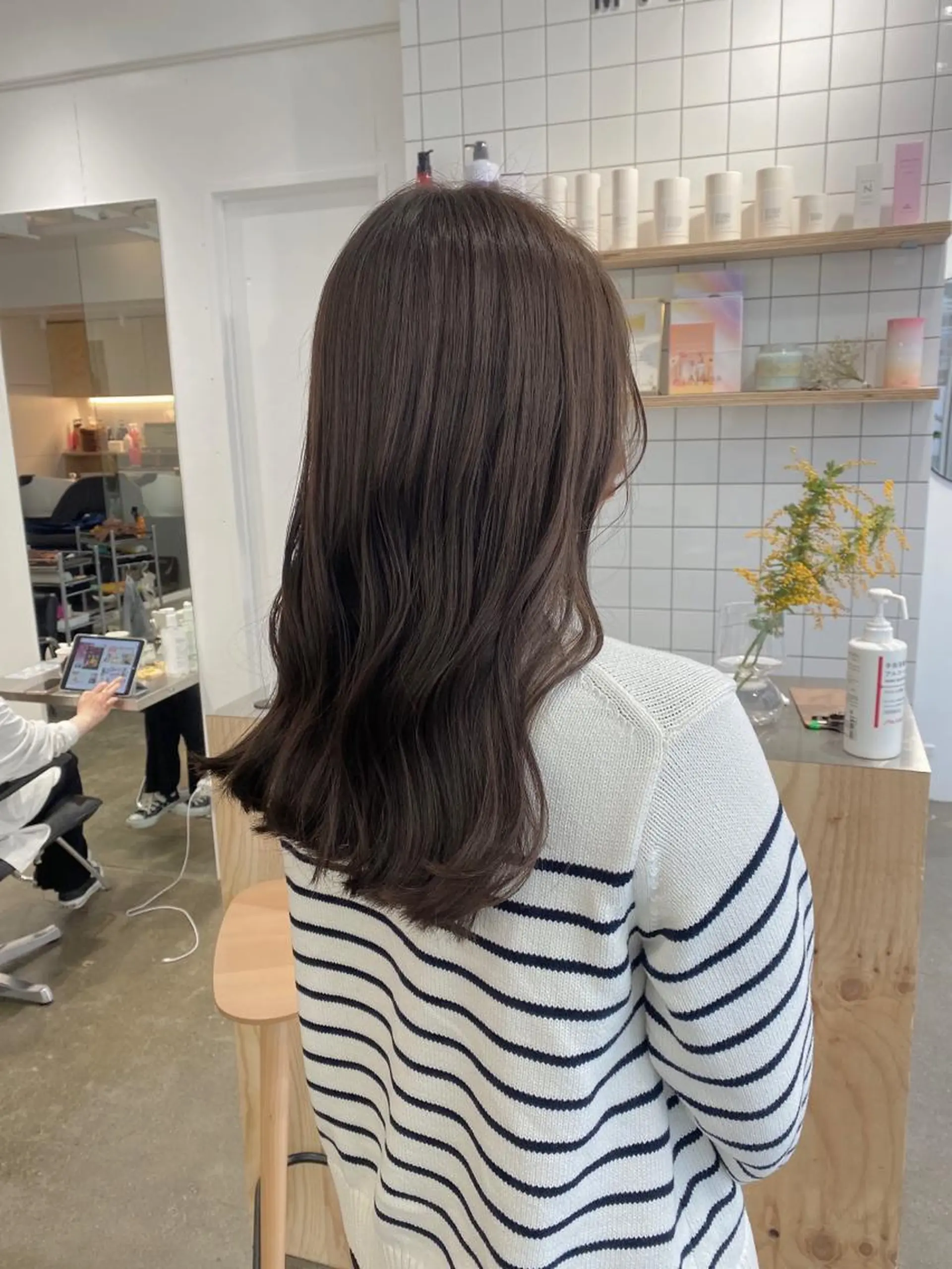 ロング カラー ベージュカラー ブラウンカラー ココアブラウン ブリーチ指名 NO1🌈SAKIのヘアスタイル