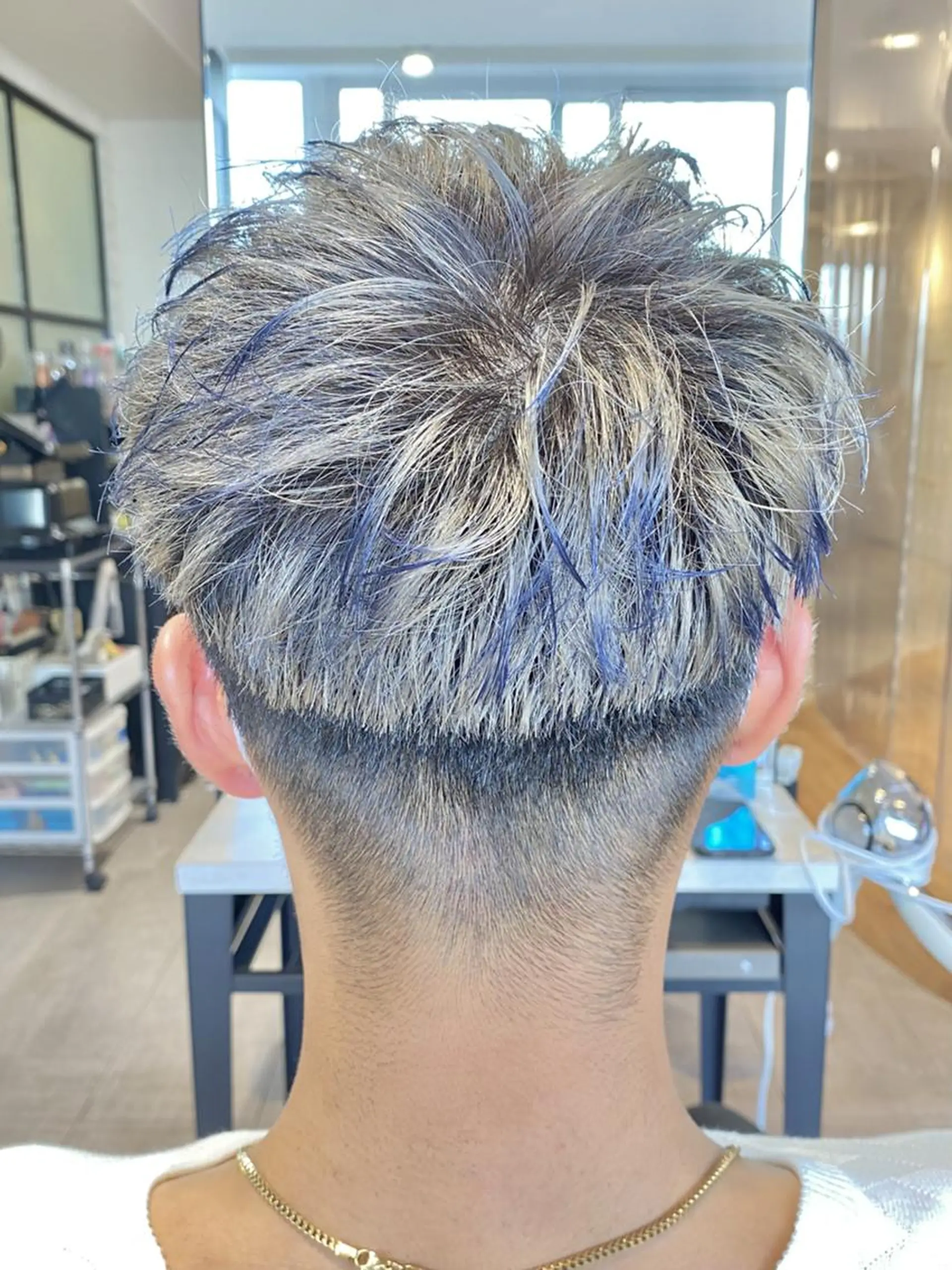 ショート メンズ カラー カット ヘアカラー トリートメント メンズパーマ/ メンズカット/タクヤのヘアスタイル