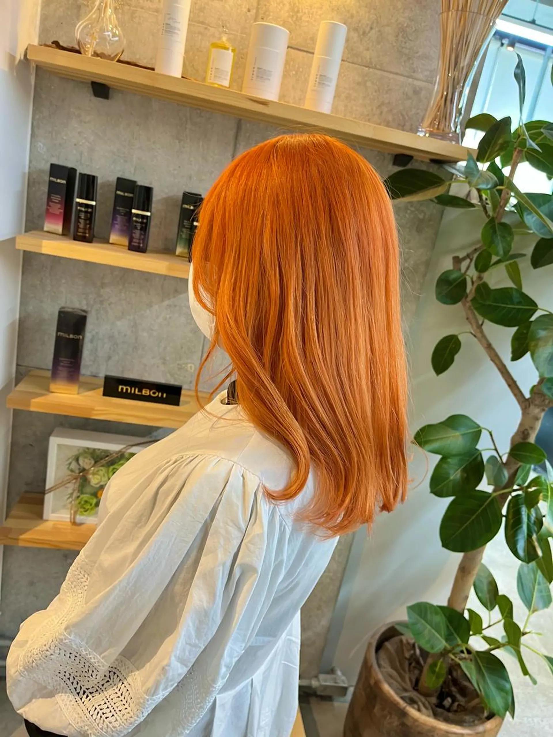 ミディアム カラー ヘアカラー ハイトーンカラ ー/小川のヘアスタイル