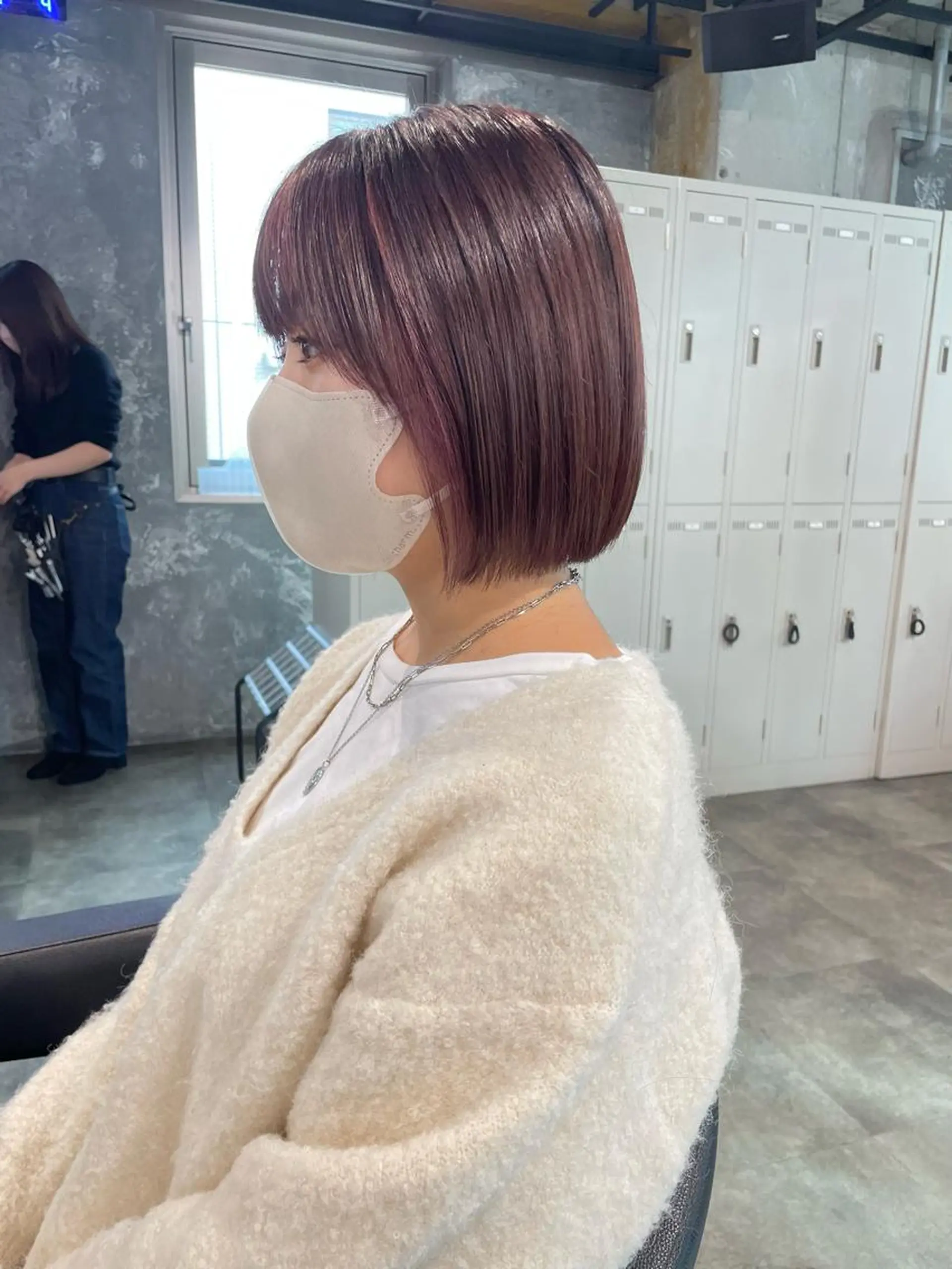 ショート カラー パーマ ヘアアレンジ メンズ キッズ ネイル マツエク・マツパ アイブロウ 透明感カラー・レイヤ ー🎀amika🎀のヘアスタイル