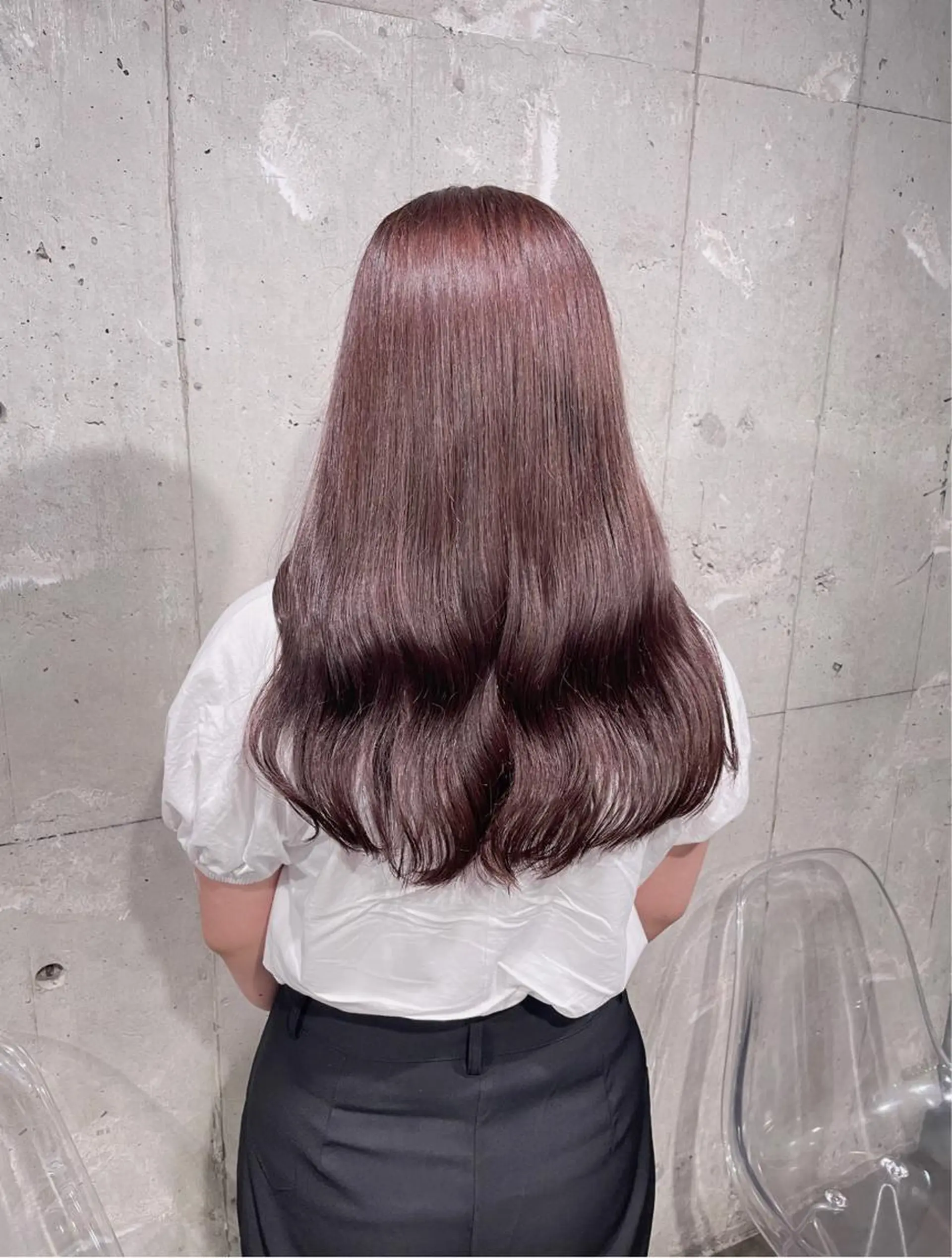 ロング カラー ヘアカラー トリートメント ヘッドスパ ヘアセット ベージュカラー💖 やすひろのヘアスタイル