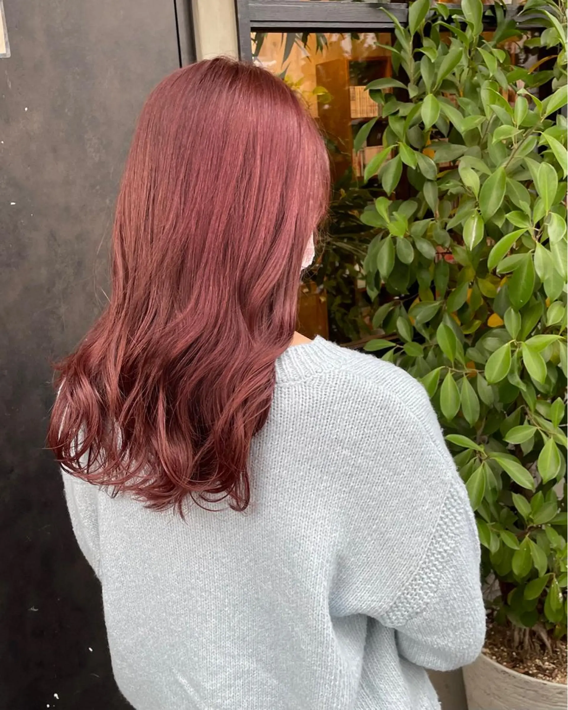 カラー ローズカラー ヘアカラー トリートメント ヘアセット 竹内 春奈のヘアスタイル