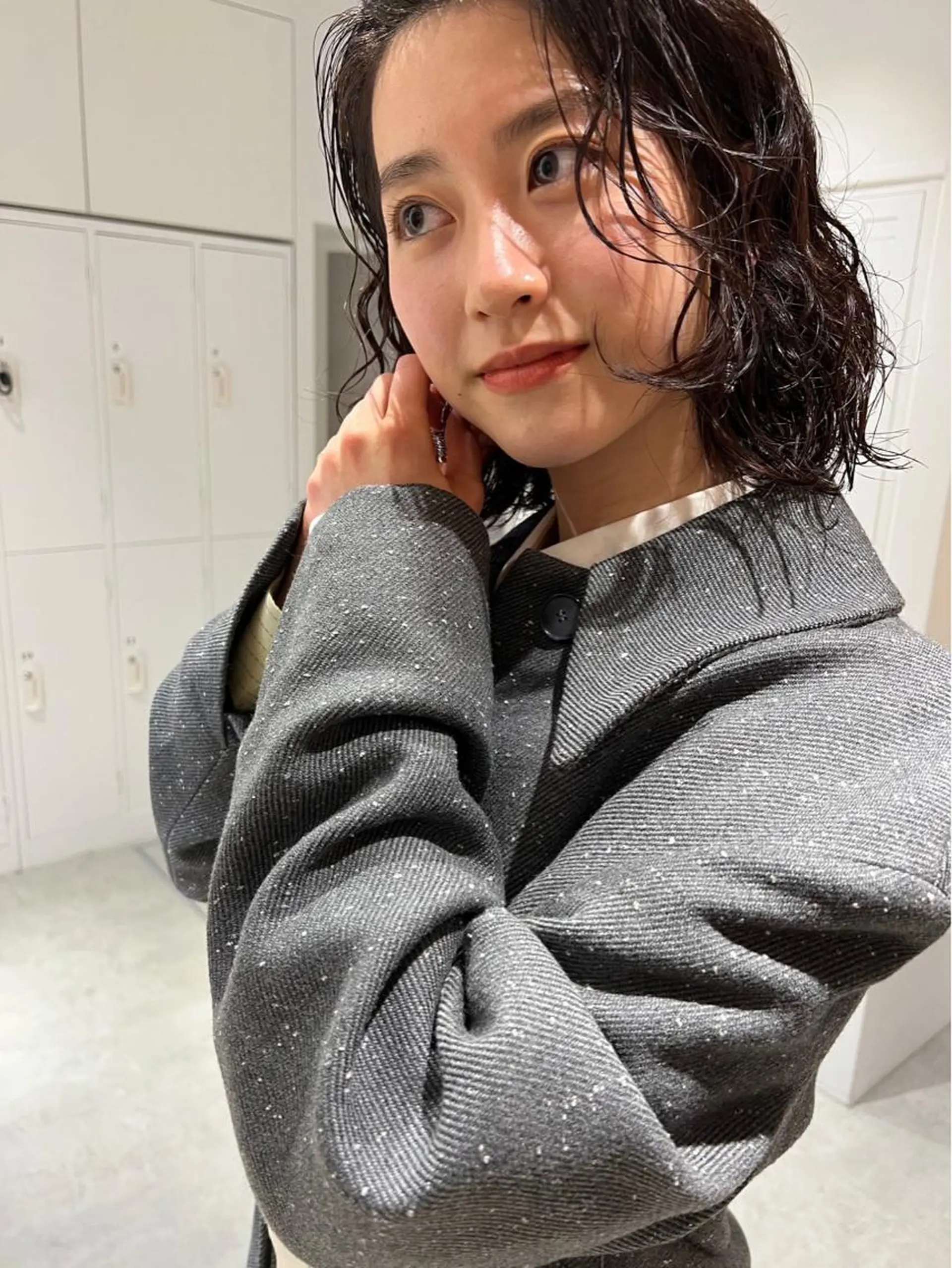 ミディアム カラー パーマ 似合わせ美髪ヘア✨ 天王寺．阿倍野🌈のヘアスタイル