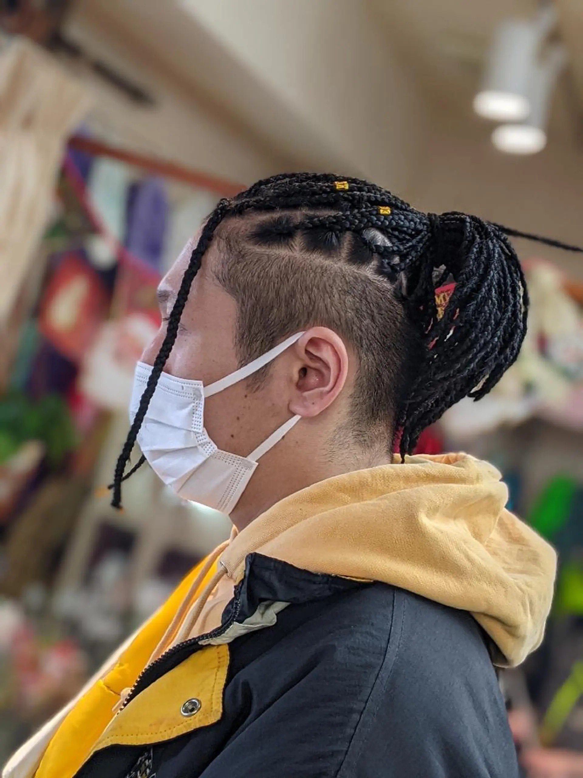 ミディアム メンズ ヘアアレンジ エクステ scamp ★のヘアスタイル