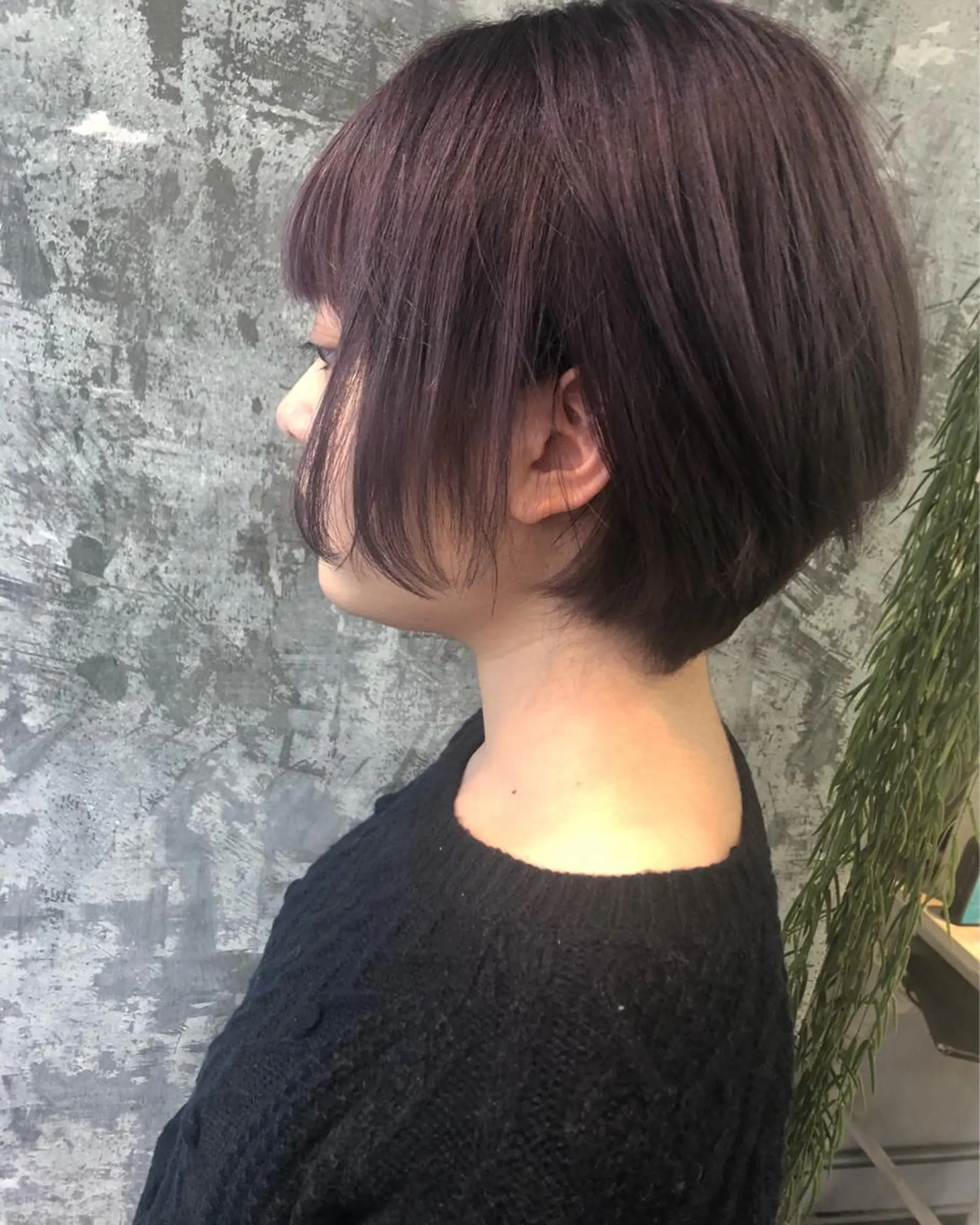 ショート カラー ブリーチ パープルカラー Pia hair Design Yakuin所属・Pia ツボイ ケイタのヘアスタイル