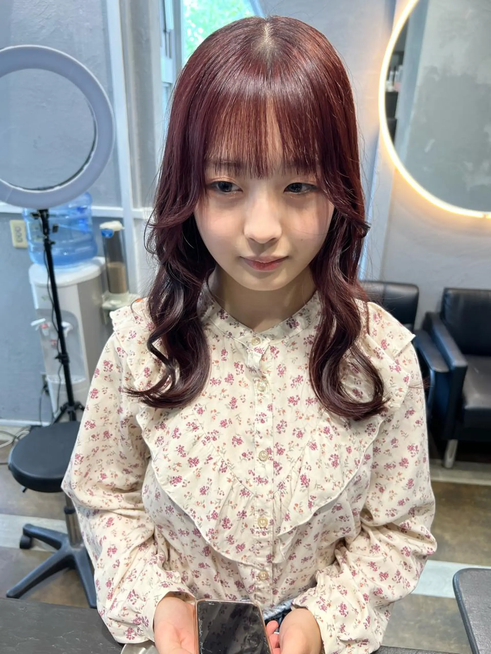 ロング カット ヘアカラー maya レイヤーカットのヘアスタイル