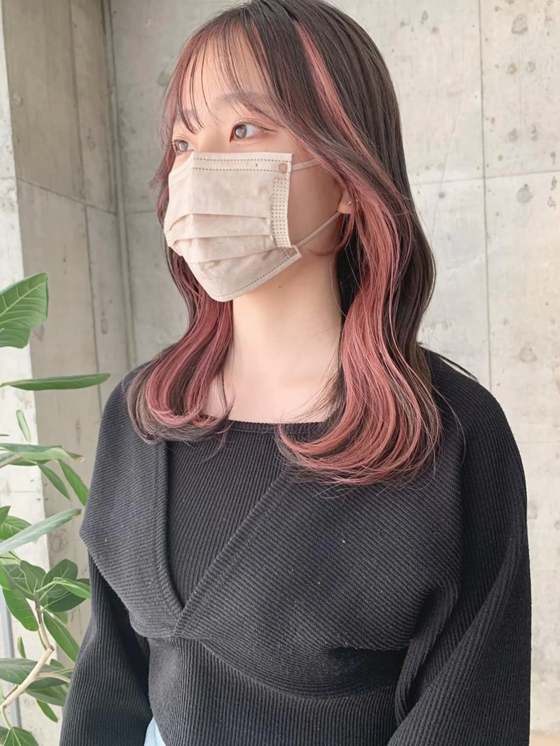 ロング カラー SAKURA 原宿所属・なかの たくみのヘアスタイル