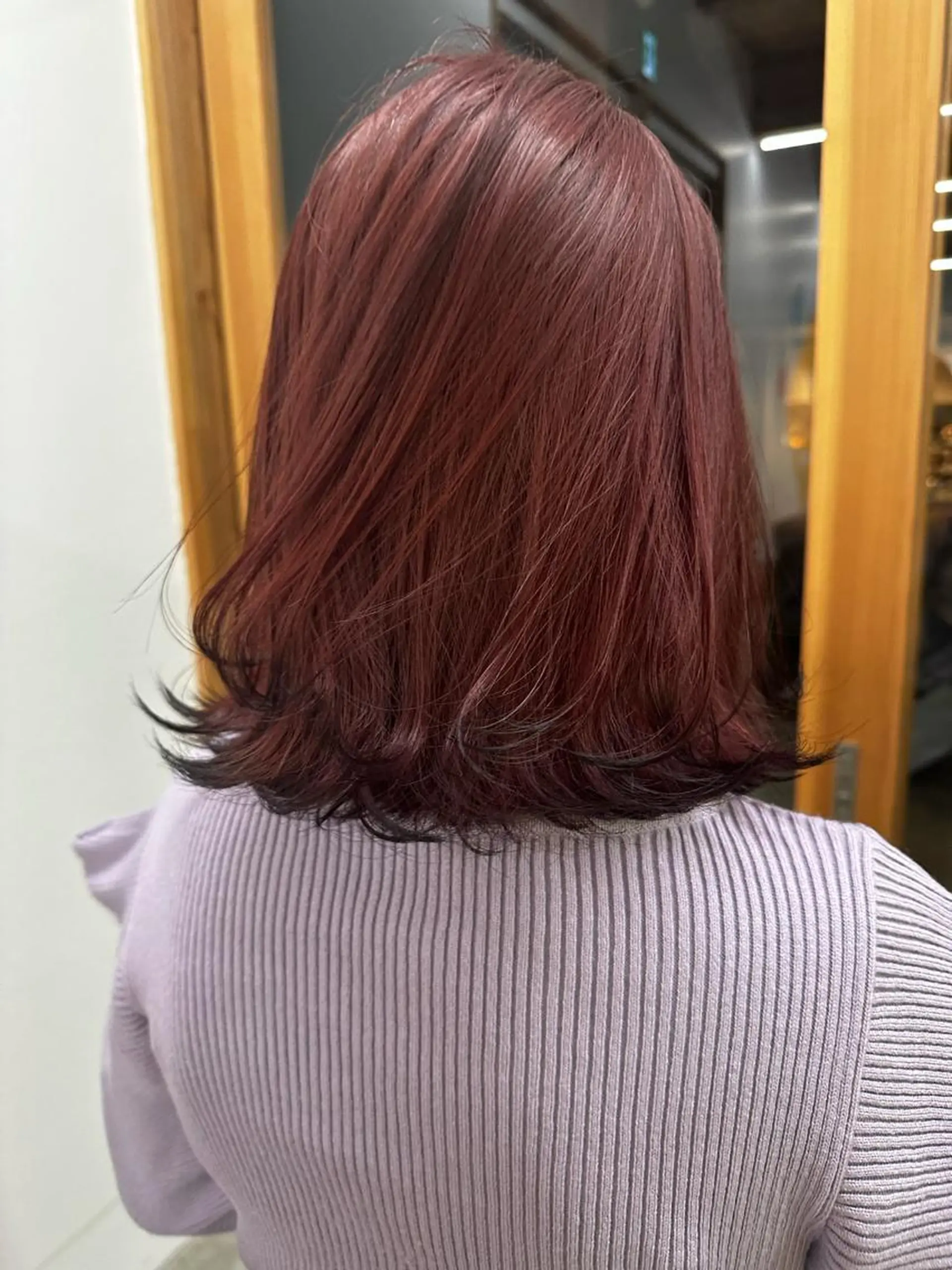 ミディアム カラー 中山 まどかのヘアスタイル