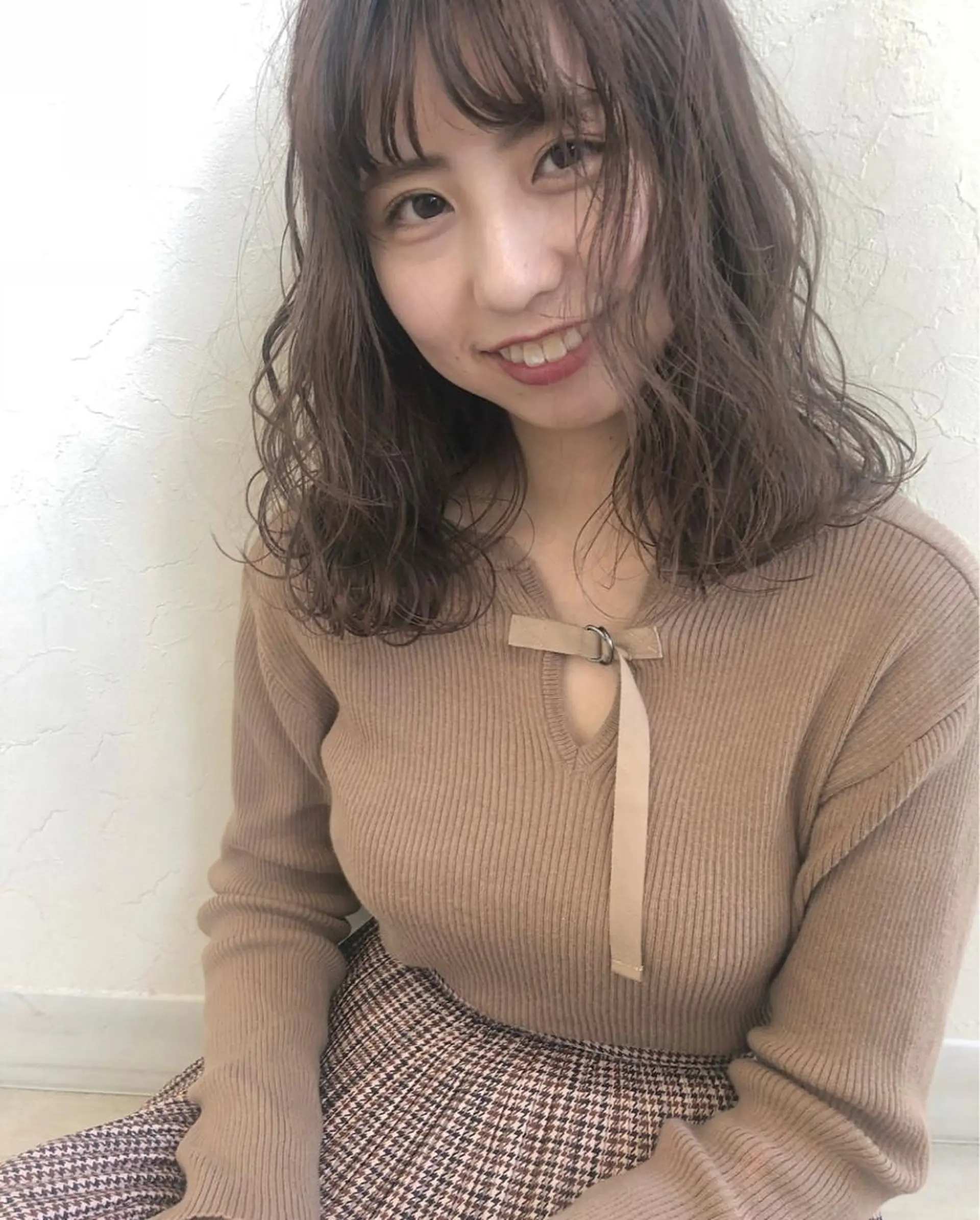 ミディアム カラー nakahara madokaのヘアスタイル